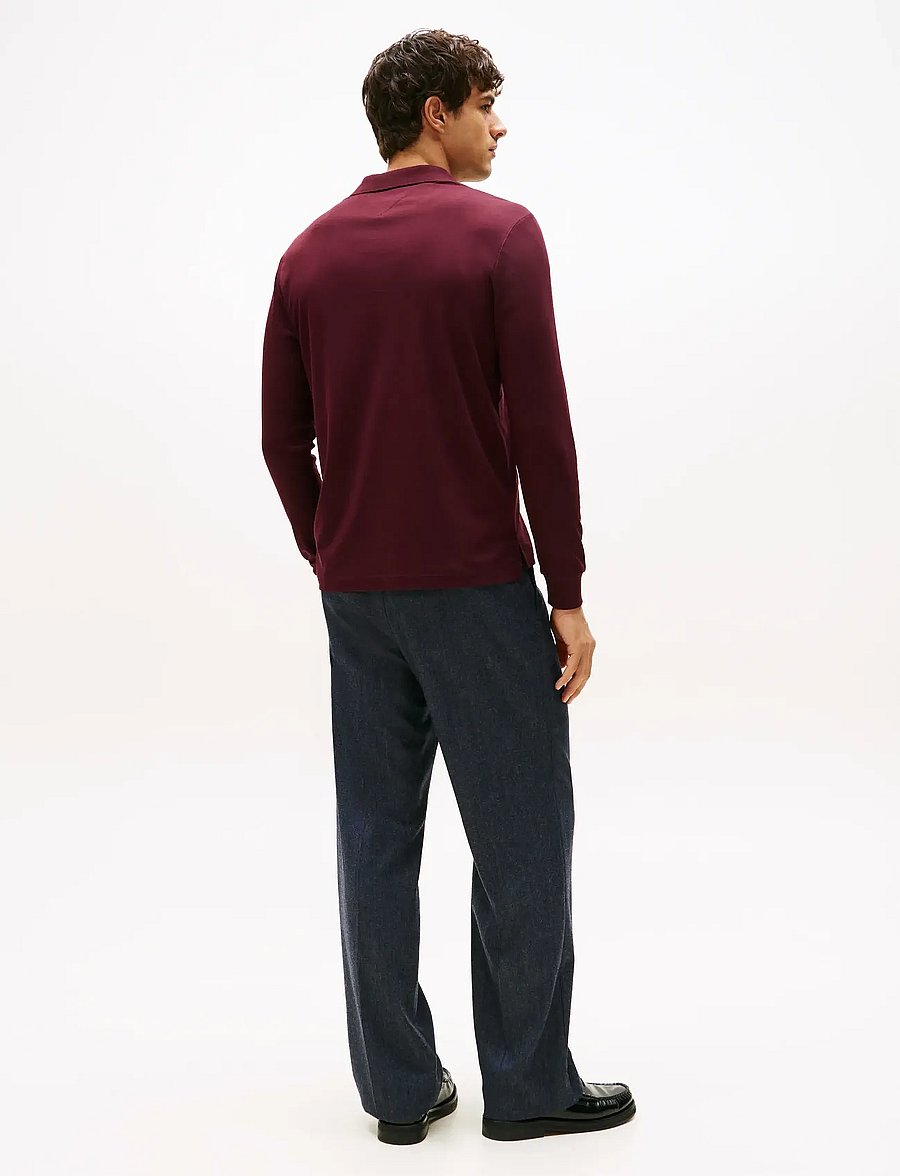 Tommy Hilfiger - L/S LIQUID COTTON REG POLO - langärmelig - deep burgundy - 4