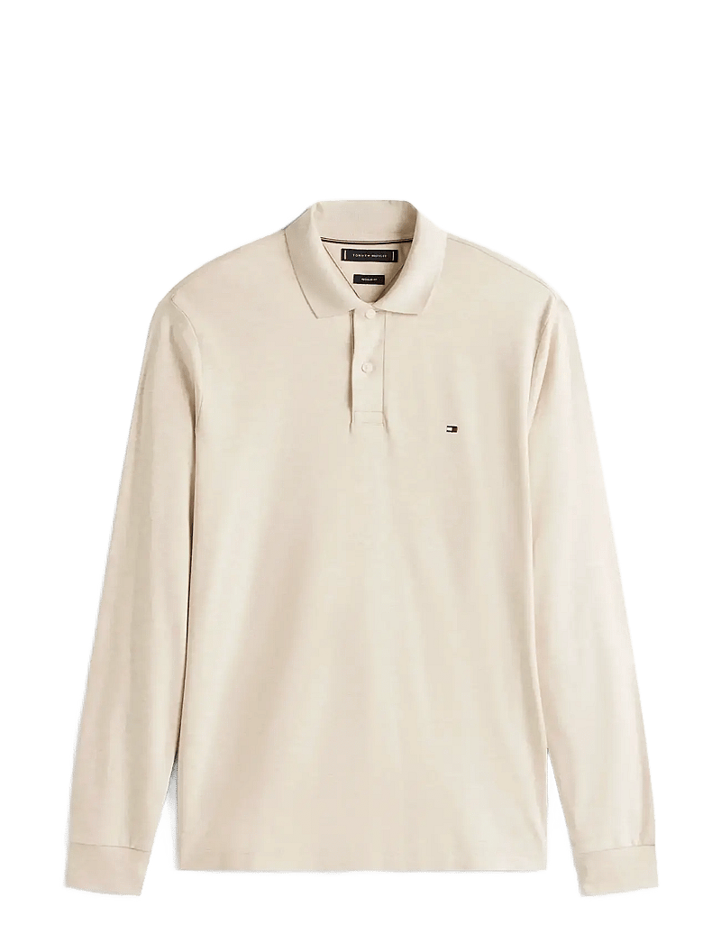Tommy Hilfiger - L/S LIQUID COTTON REG POLO - langærmede poloer - heathered oatmilk - 1