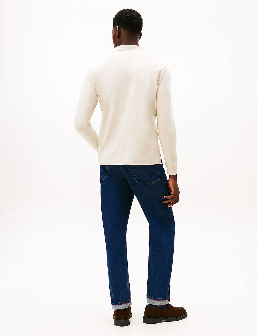 Tommy Hilfiger - L/S LIQUID COTTON REG POLO - langärmelig - heathered oatmilk - 3