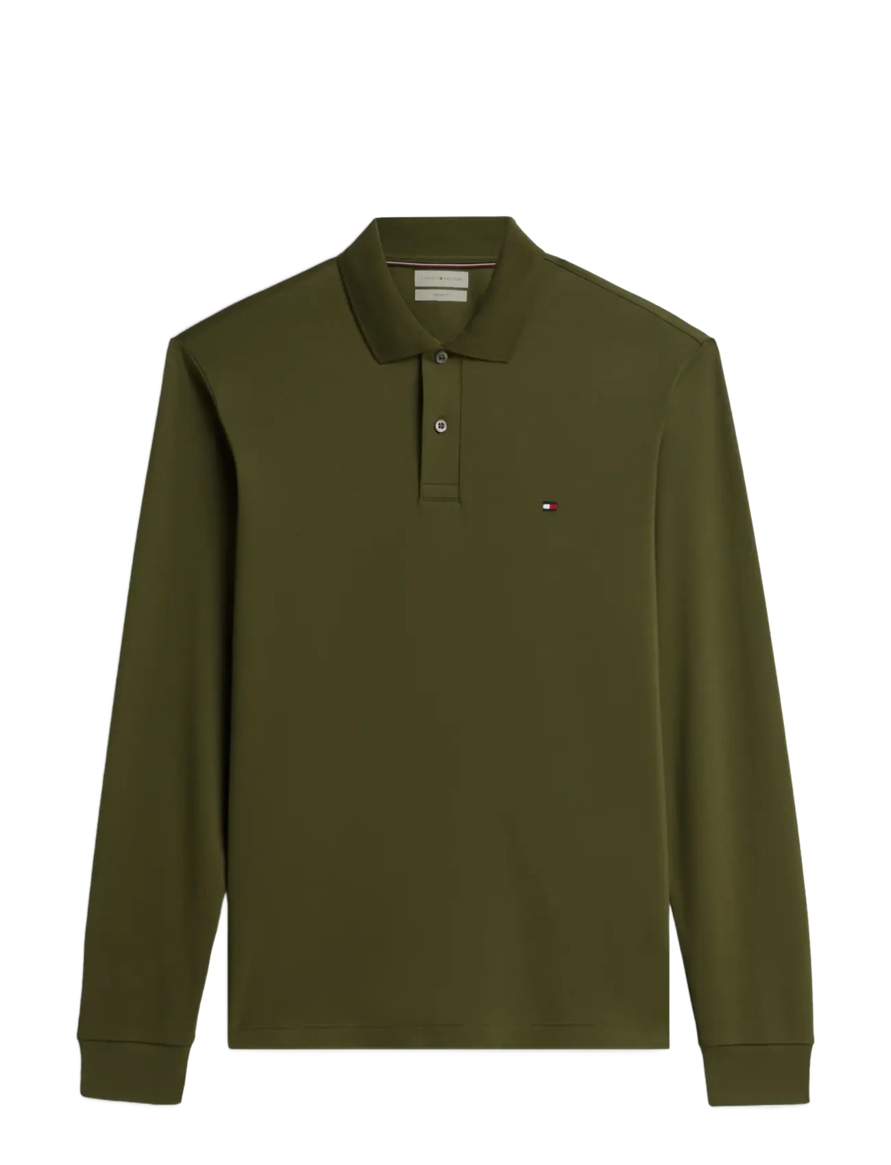 Tommy Hilfiger - L/S LIQUID COTTON REG POLO - langærmede poloer - huntsman green - 1