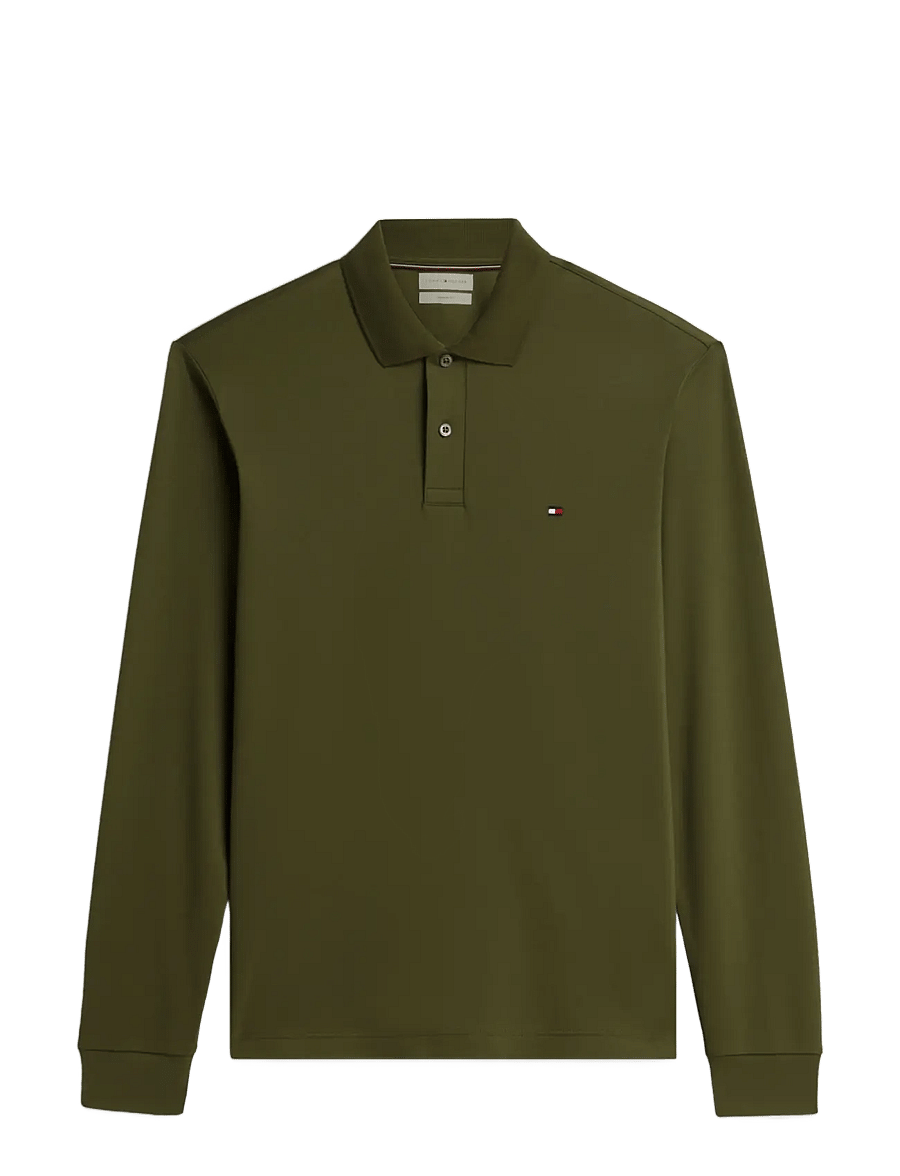 Tommy Hilfiger - L/S LIQUID COTTON REG POLO - pikkade varrukatega polod - huntsman green - 1
