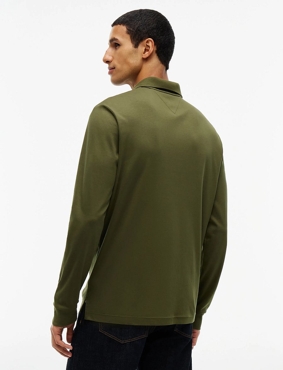 Tommy Hilfiger - L/S LIQUID COTTON REG POLO - pikkade varrukatega polod - huntsman green - 2