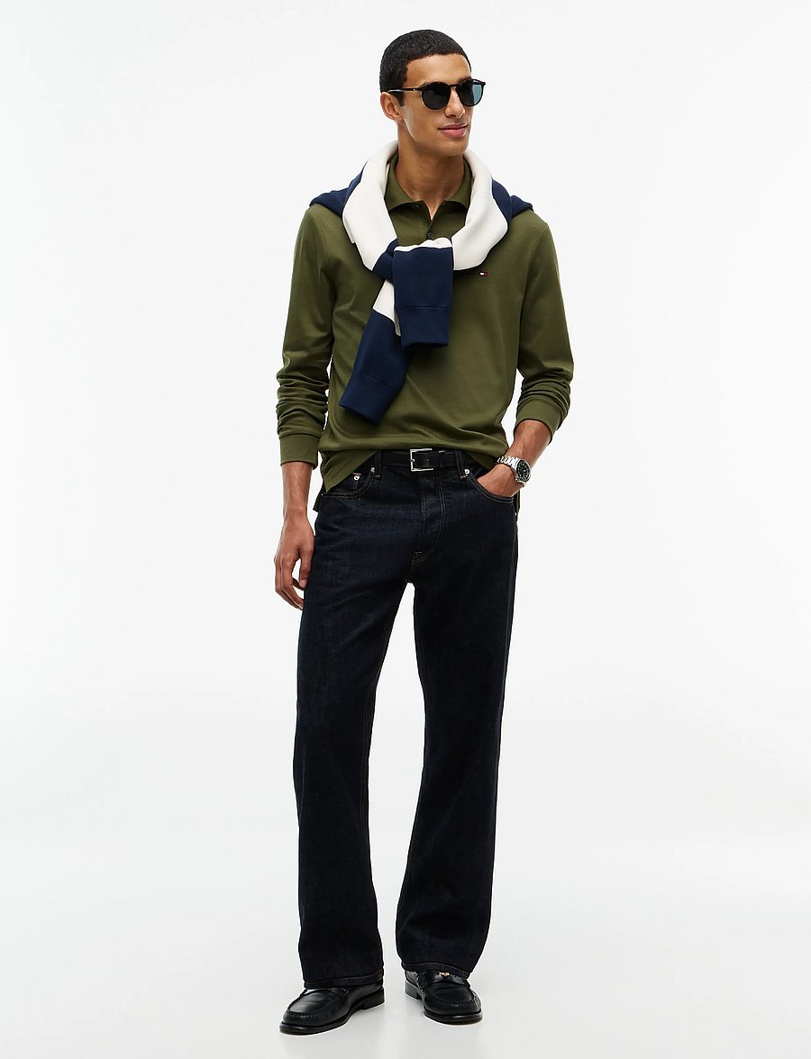 Tommy Hilfiger - L/S LIQUID COTTON REG POLO - pikkade varrukatega polod - huntsman green - 4