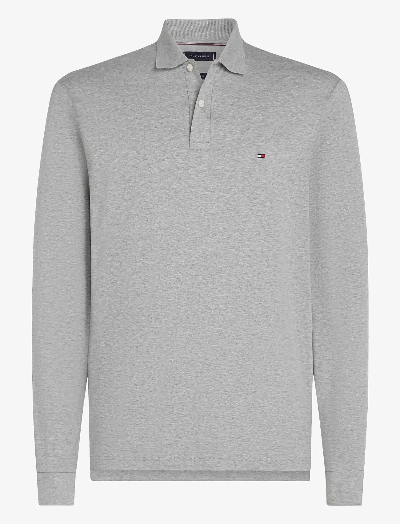 Tommy Hilfiger - L/S LIQUID COTTON REG POLO - långärmade pikéer - light grey heather - 1