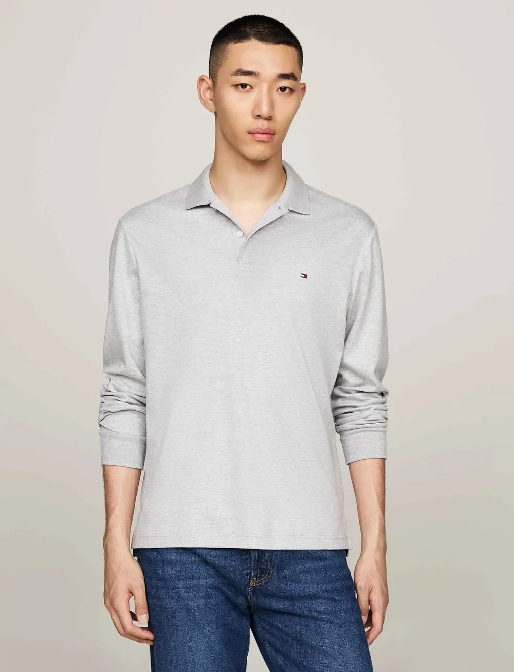 Tommy Hilfiger - L/S LIQUID COTTON REG POLO - langärmelig - light grey heather - 3