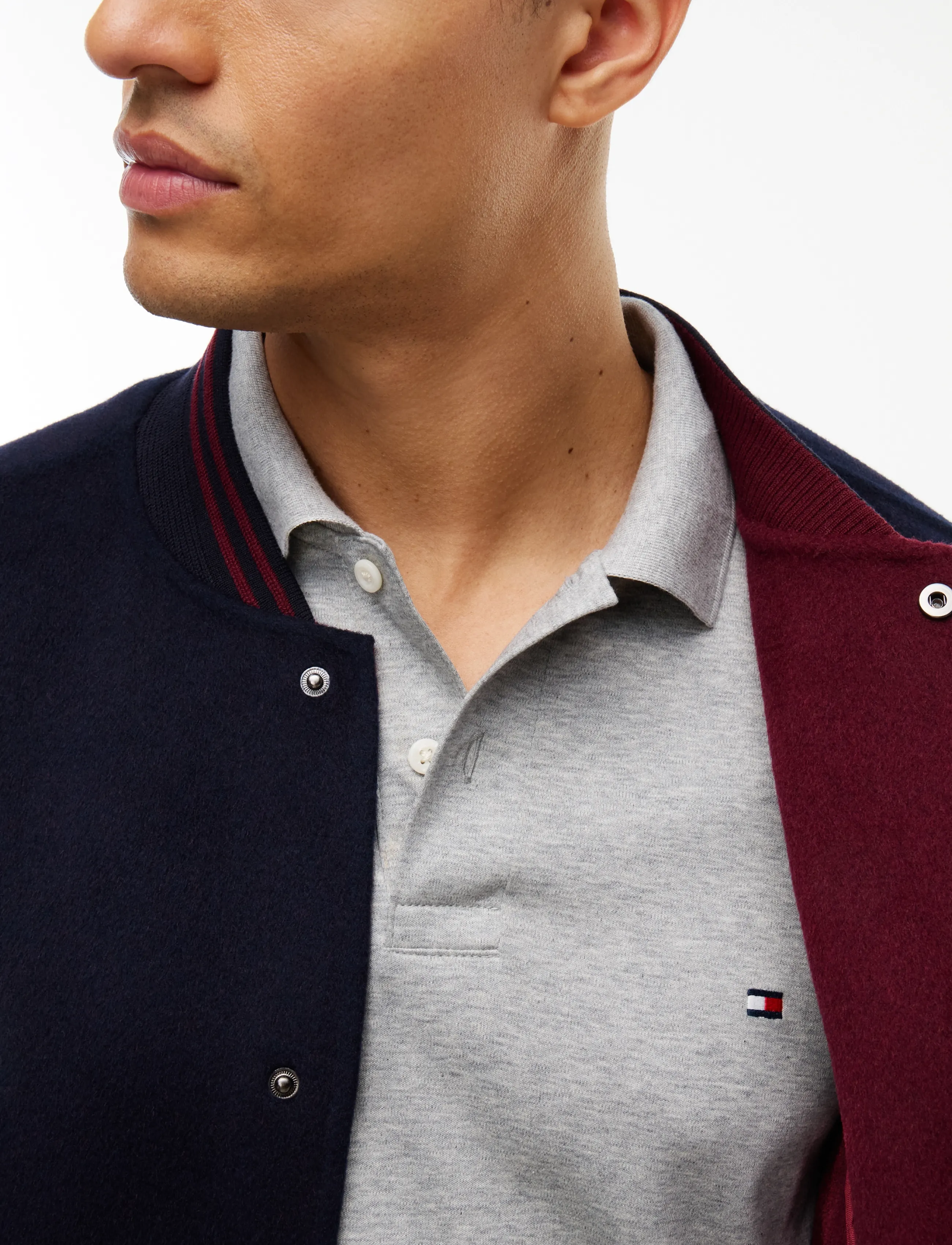Tommy Hilfiger - L/S LIQUID COTTON REG POLO - langærmede poloer - light grey heather - 4
