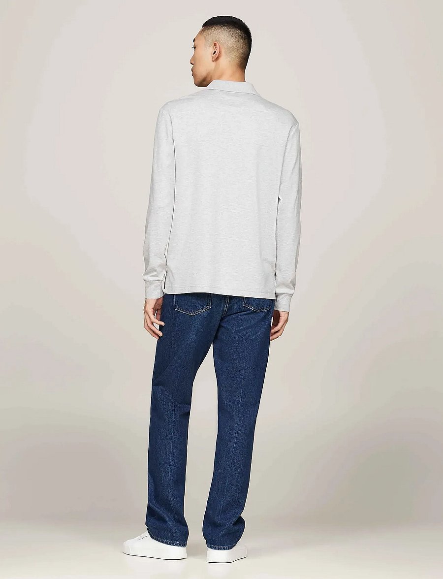 Tommy Hilfiger - L/S LIQUID COTTON REG POLO - langärmelig - light grey heather - 4