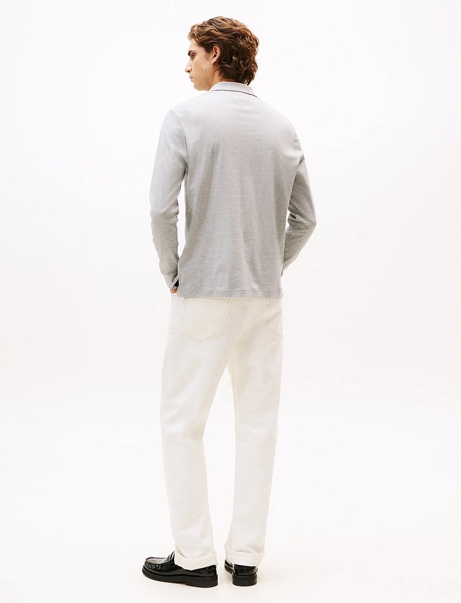 Tommy Hilfiger - L/S LIQUID COTTON REG POLO - langärmelig - light grey heather - 3
