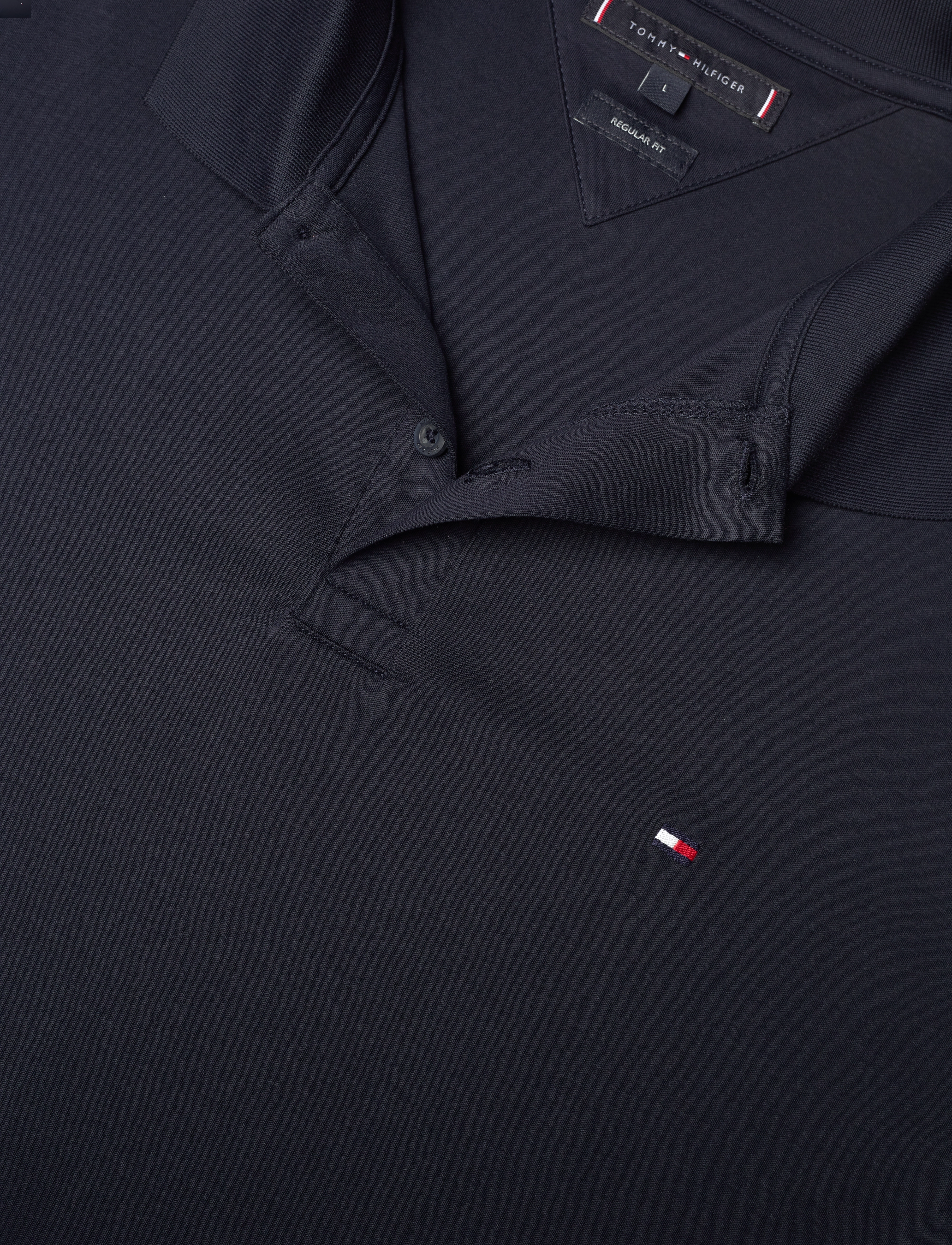 Tommy Hilfiger - L/S LIQUID COTTON REG POLO - langærmede poloer - navy blue - 4