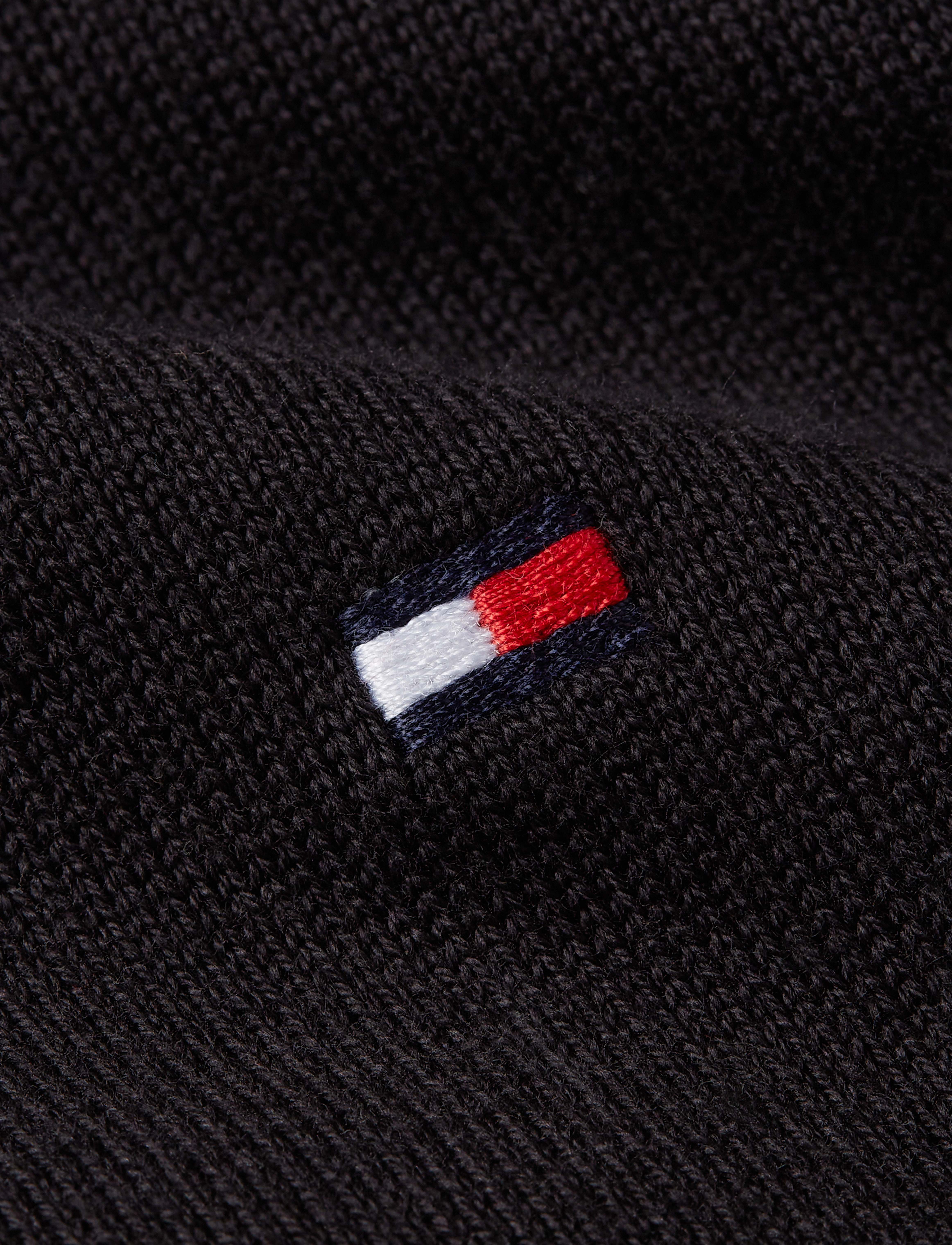 Tommy Hilfiger - ESSENTIAL COTTON ZIP MOCK - half zip jumpers - black - 5