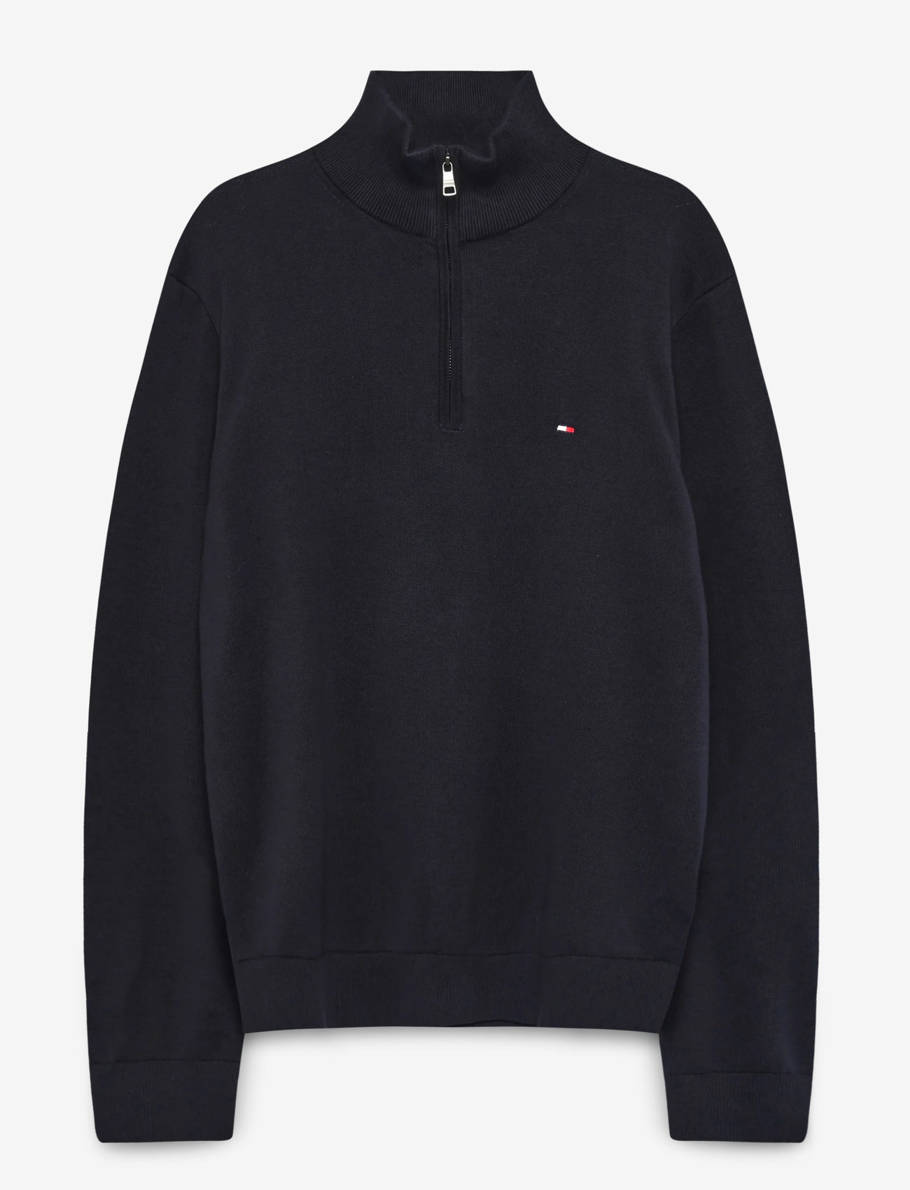 Tommy Hilfiger - ESSENTIAL COTTON ZIP MOCK - pullover mit halbem reißverschluss - navy blue - 2