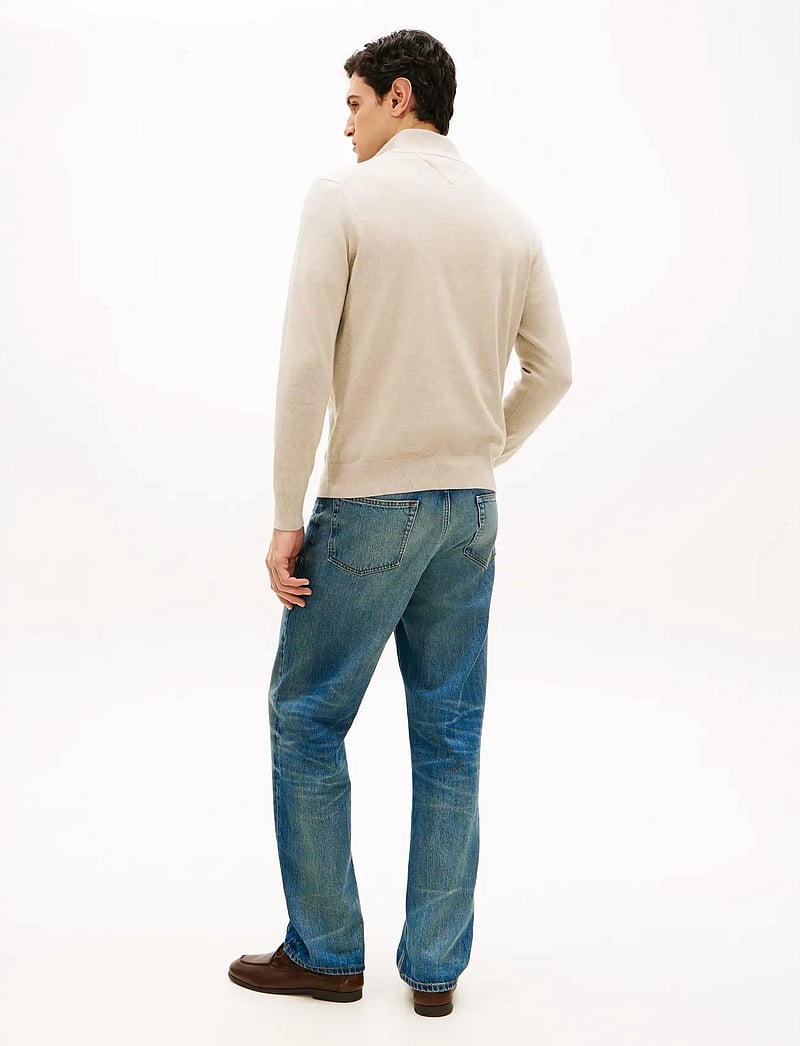 Tommy Hilfiger - ESSENTIAL COTTON ZIP MOCK - pullover mit halbem reißverschluss - sandalwood heather - 2