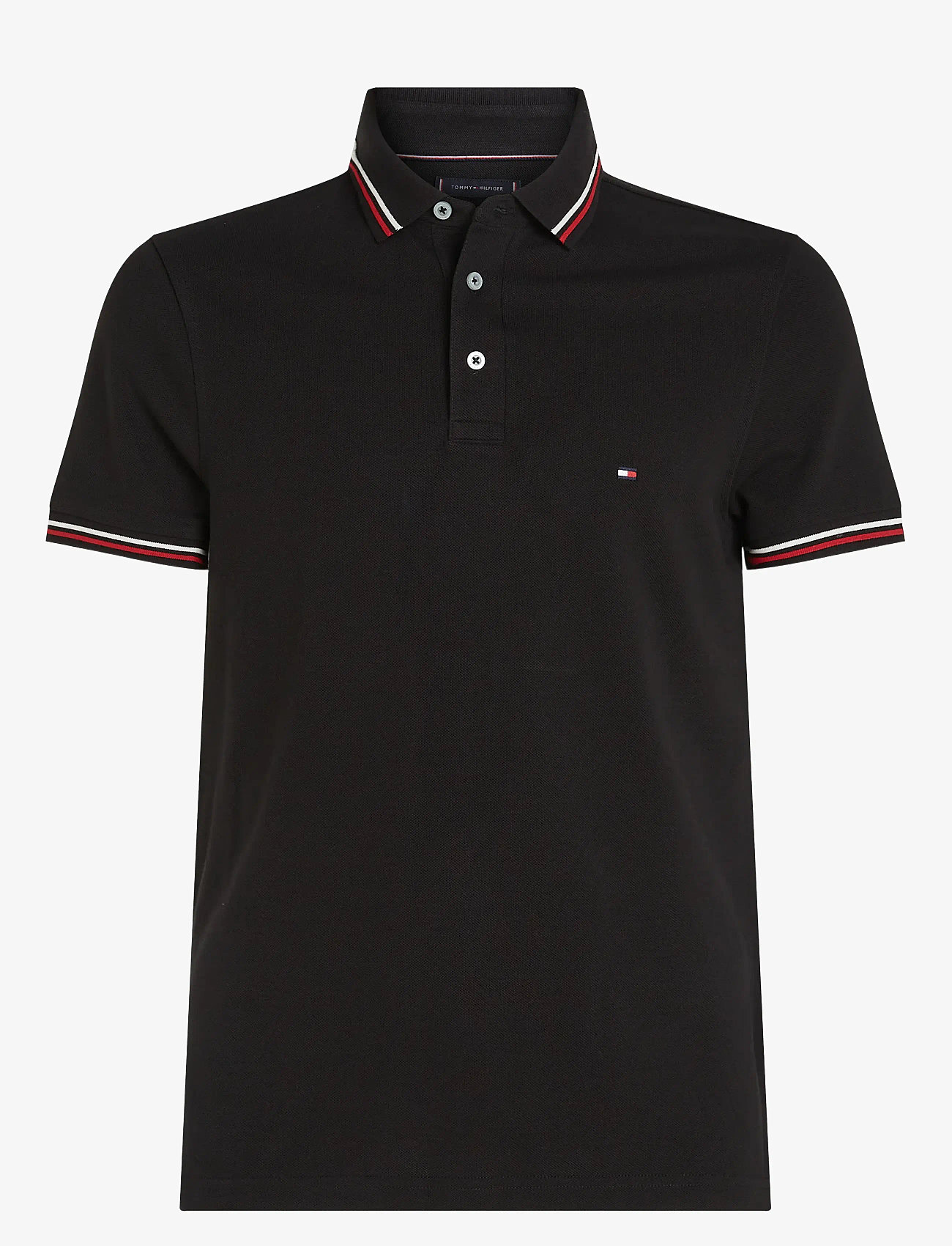 Tommy Hilfiger - TIPPED SLIM FIT POLO - kortærmede poloer - black - 1