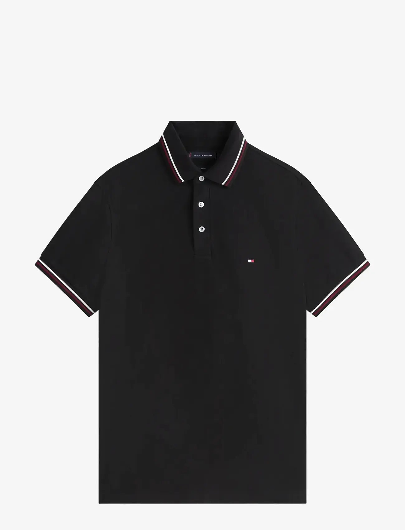 Tommy Hilfiger - TIPPED SLIM FIT POLO - kortærmede poloer - black - 2