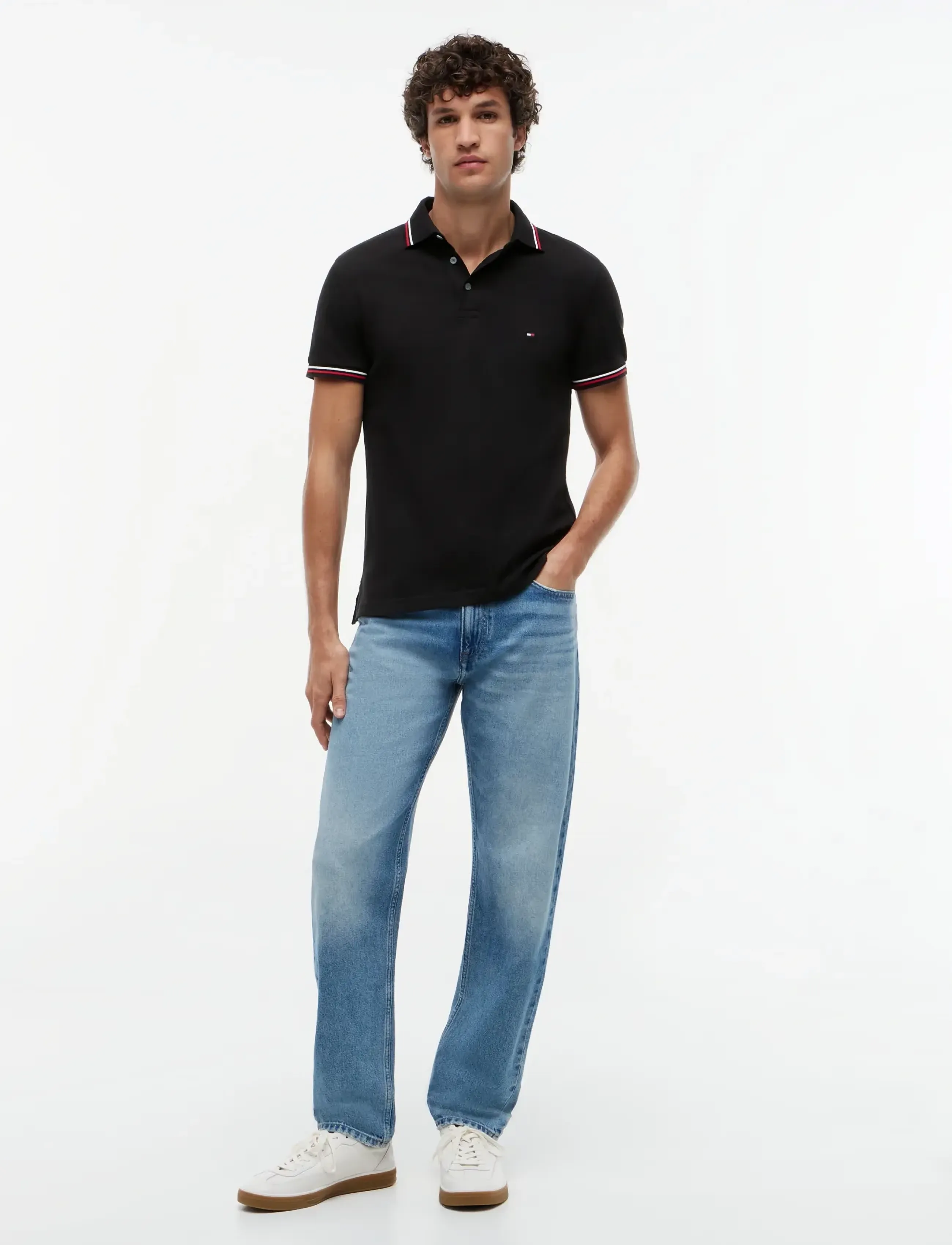 Tommy Hilfiger - TIPPED SLIM FIT POLO - polos à manches courtes - black - 4
