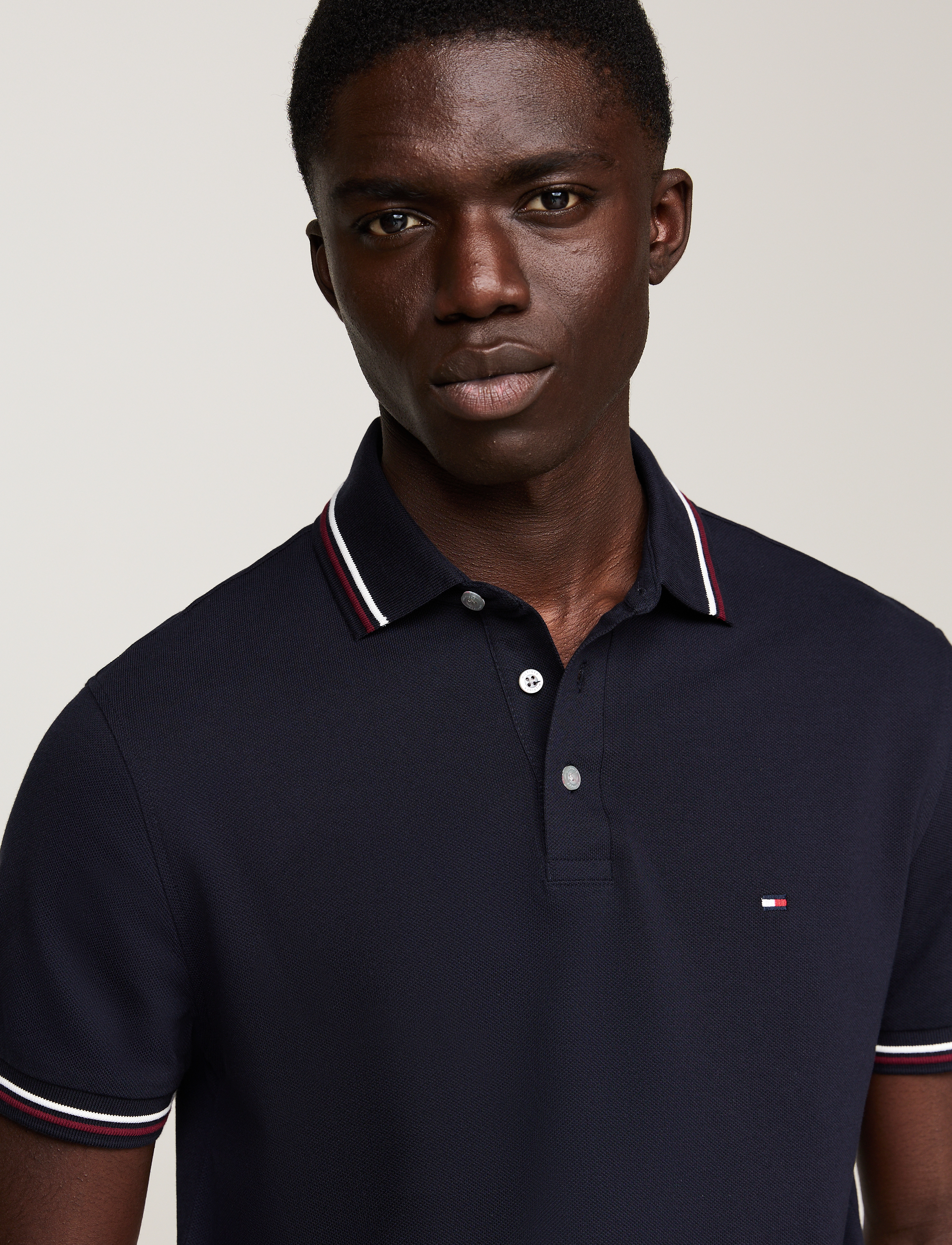 Tommy Hilfiger - TIPPED SLIM FIT POLO - desert sky - 2