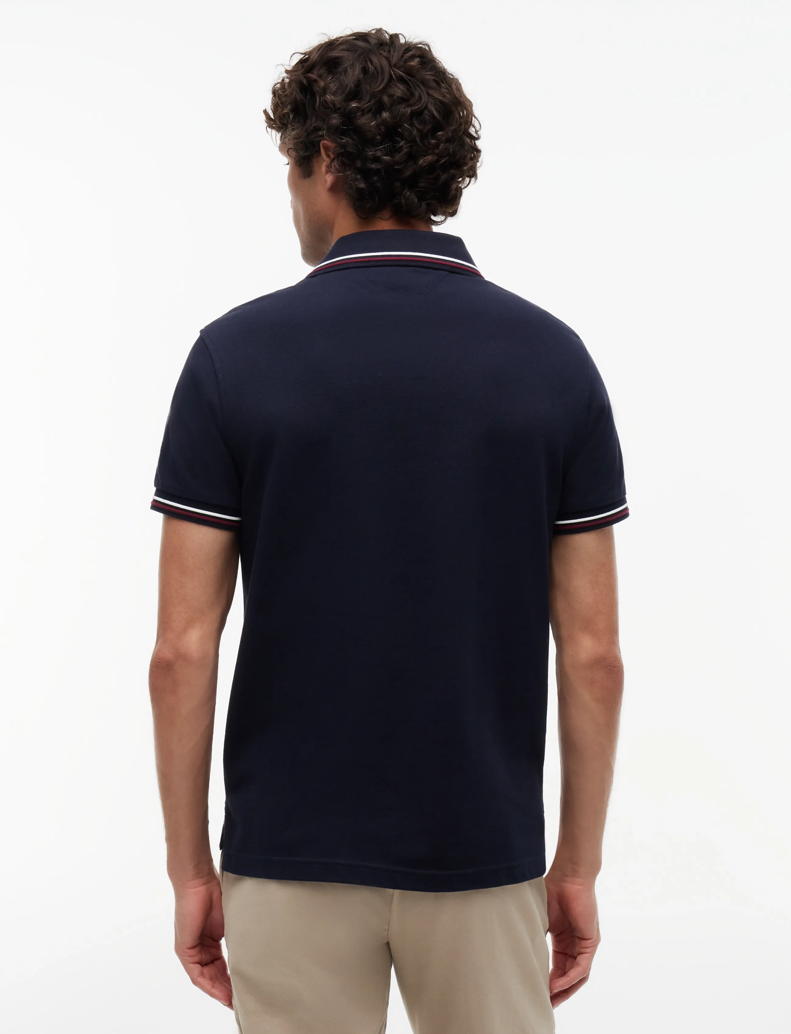 Tommy Hilfiger - TIPPED SLIM FIT POLO - kurzärmelig - desert sky - 3
