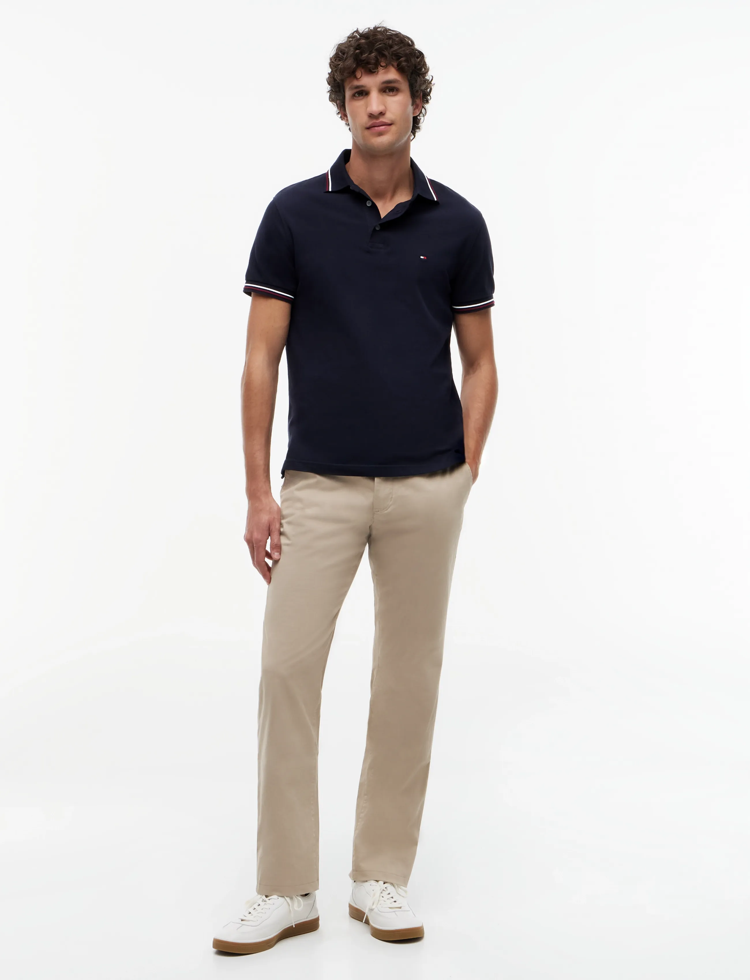 Tommy Hilfiger - TIPPED SLIM FIT POLO - kurzärmelig - desert sky - 5