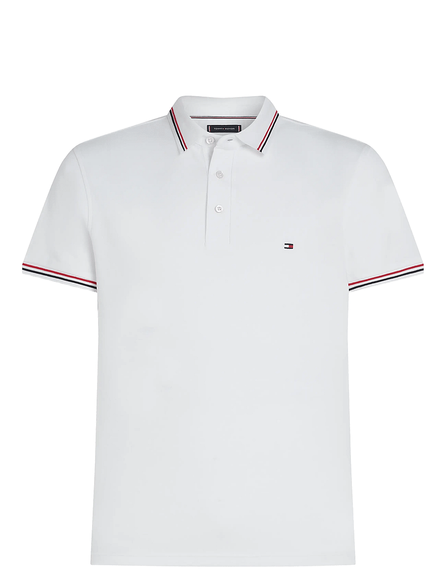 Tommy Hilfiger - TIPPED SLIM FIT POLO - kurzärmelig - white - 1