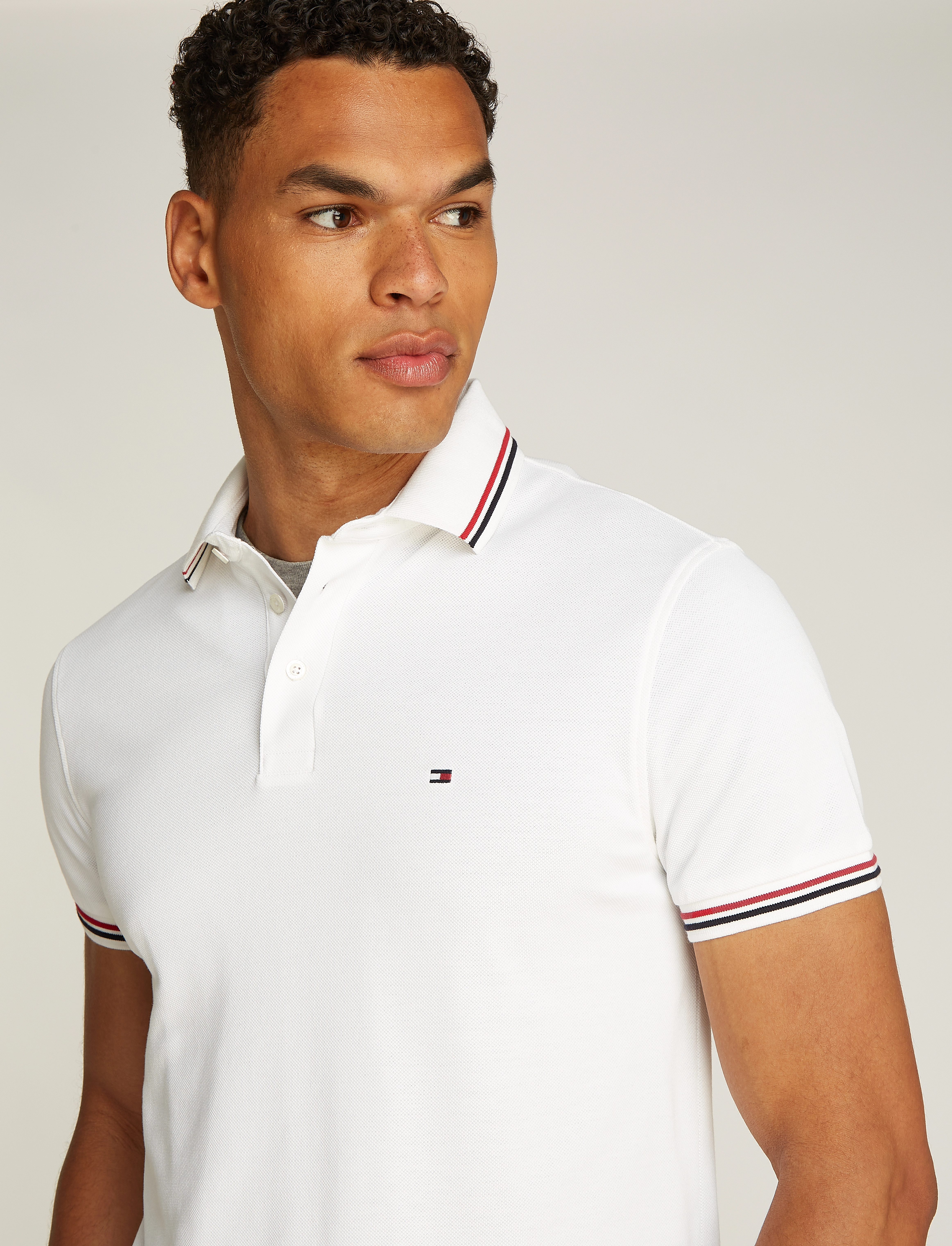 Tommy Hilfiger - TIPPED SLIM FIT POLO - white - 3