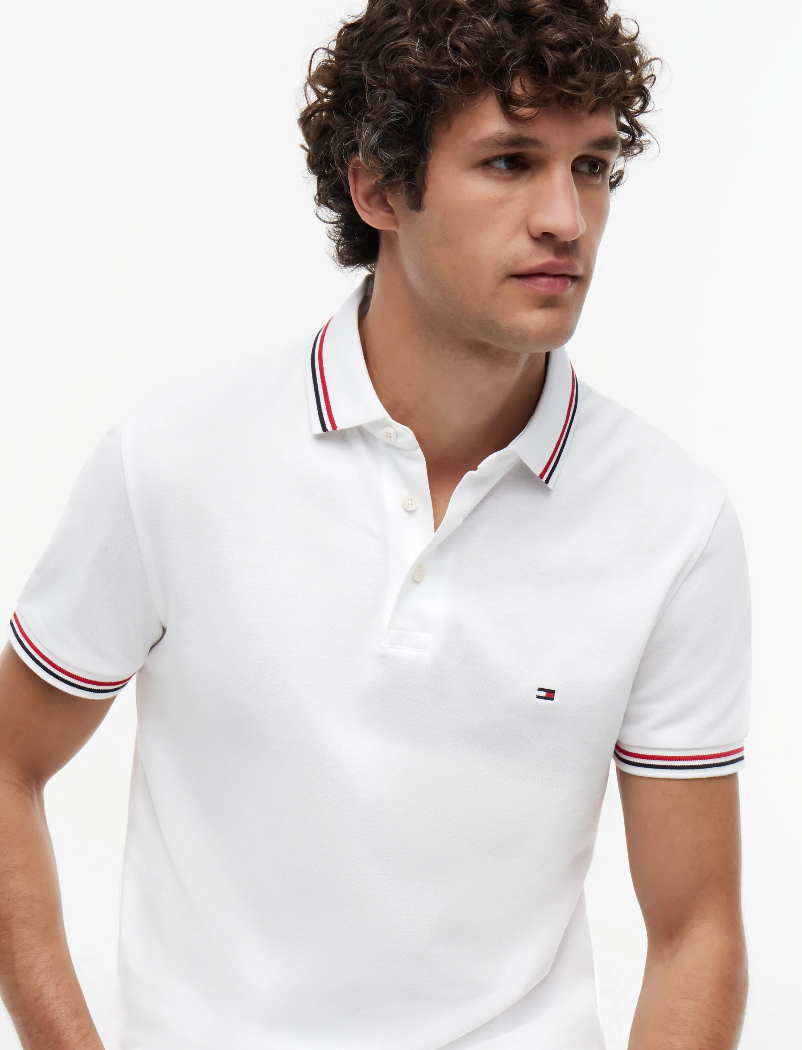 Tommy Hilfiger - TIPPED SLIM FIT POLO - kurzärmelig - white - 4