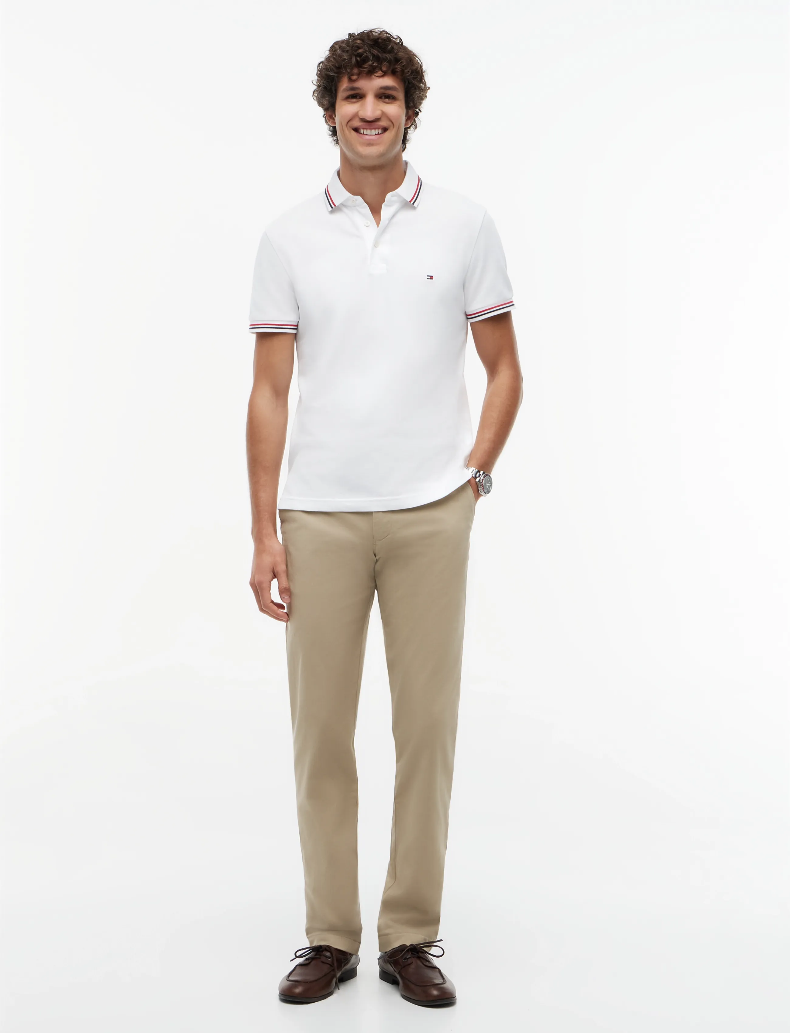 Tommy Hilfiger - TIPPED SLIM FIT POLO - kurzärmelig - white - 5