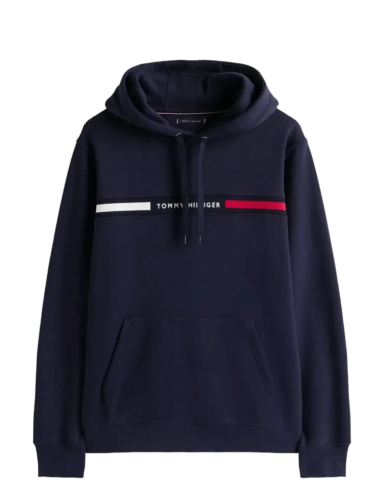 TOMMY HILFIGER Hilfiger Chest Insert Hoody Navy - M - Herren