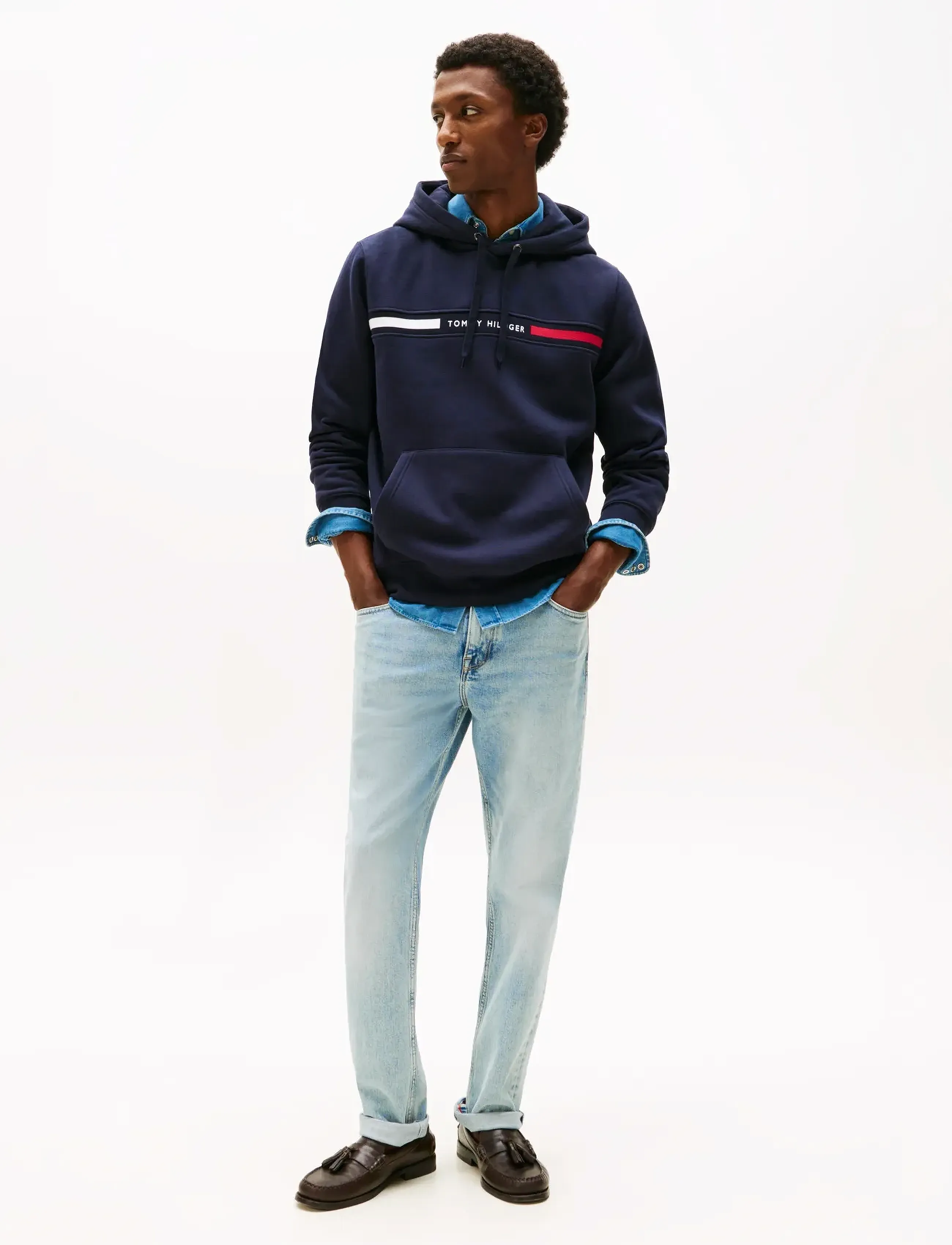 Hilfiger Chest Insert Hoody 2