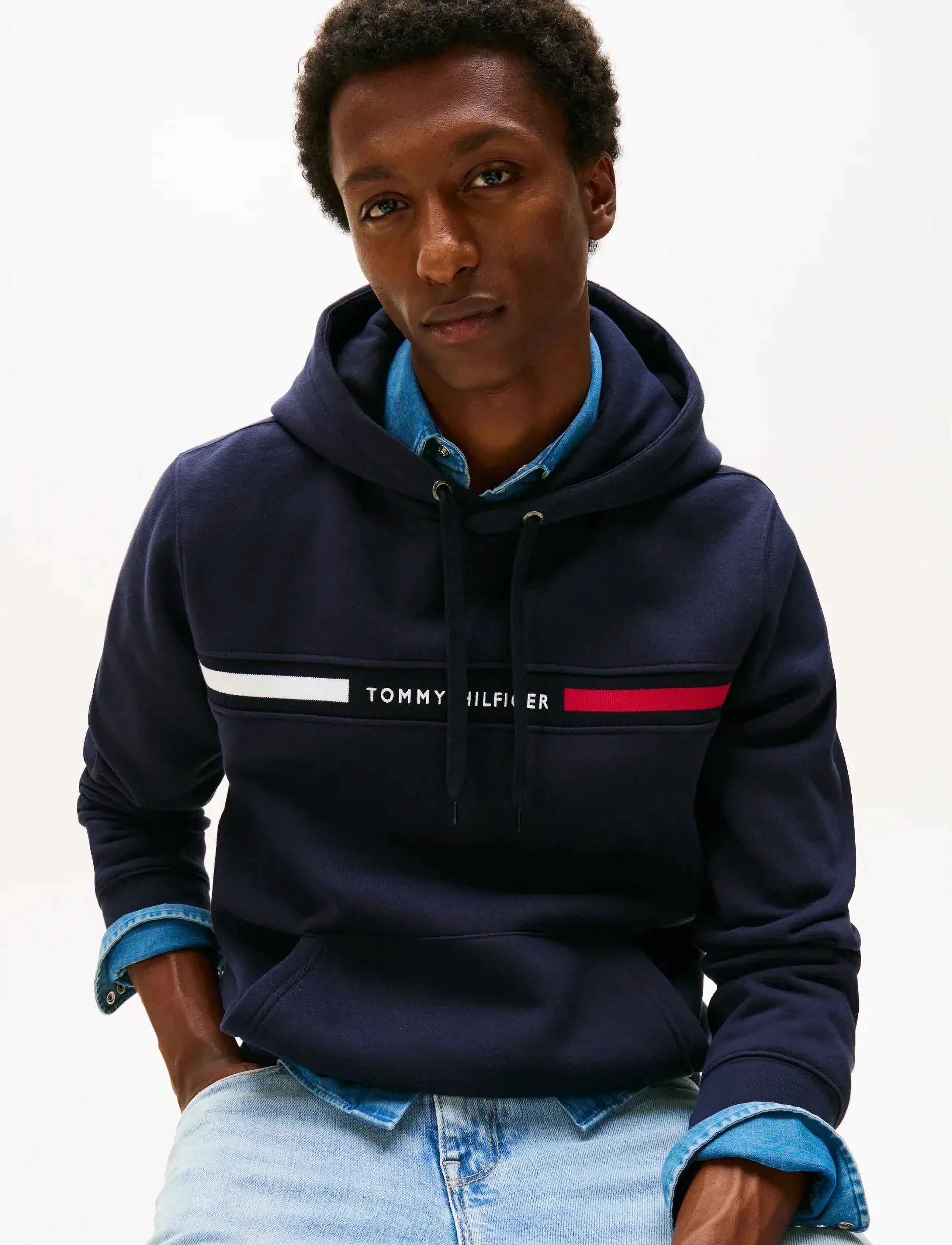 Hilfiger Chest Insert Hoody 5