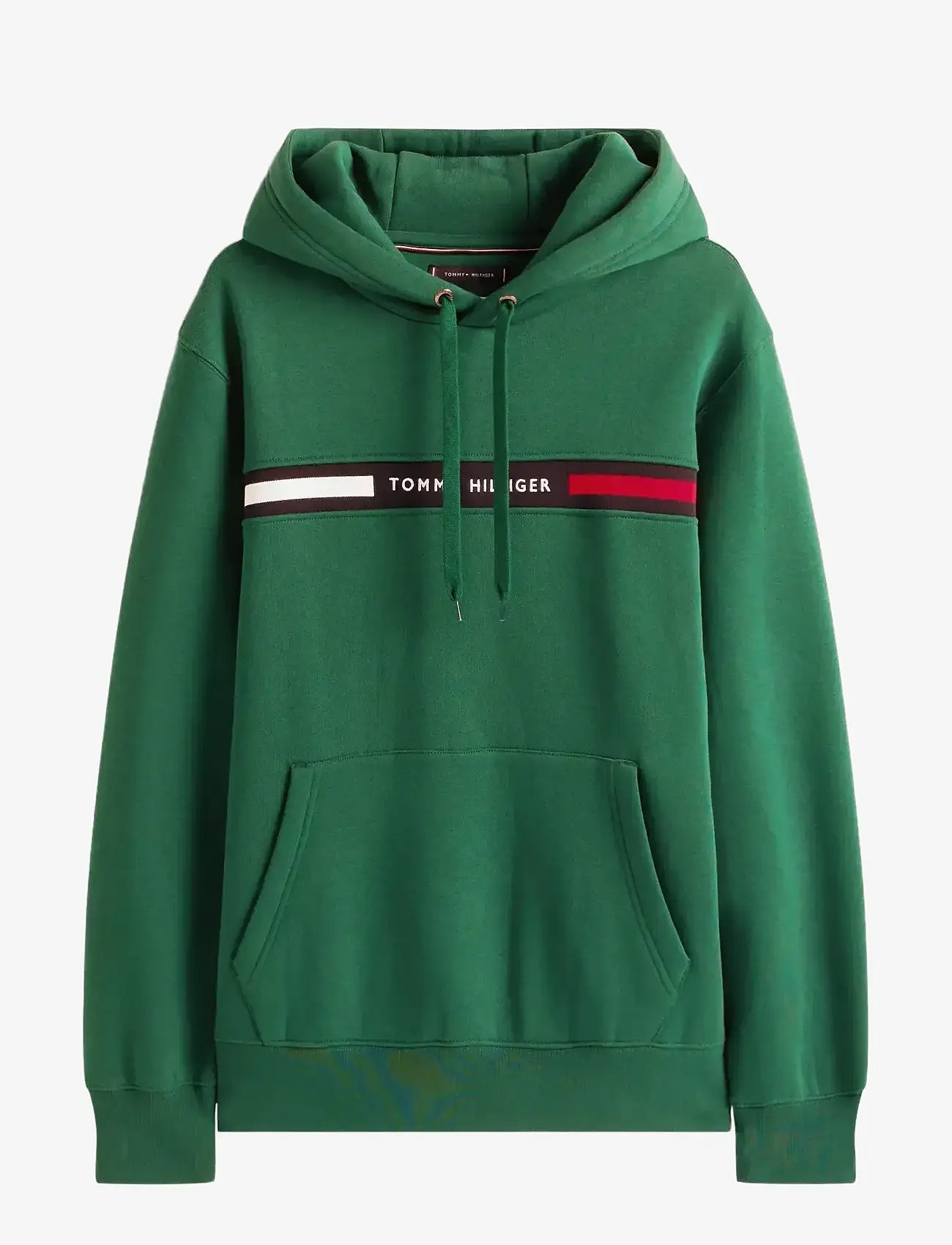 Tommy Hilfiger - HILFIGER CHEST INSERT HOODY - hettegensere - ornamental green - 1