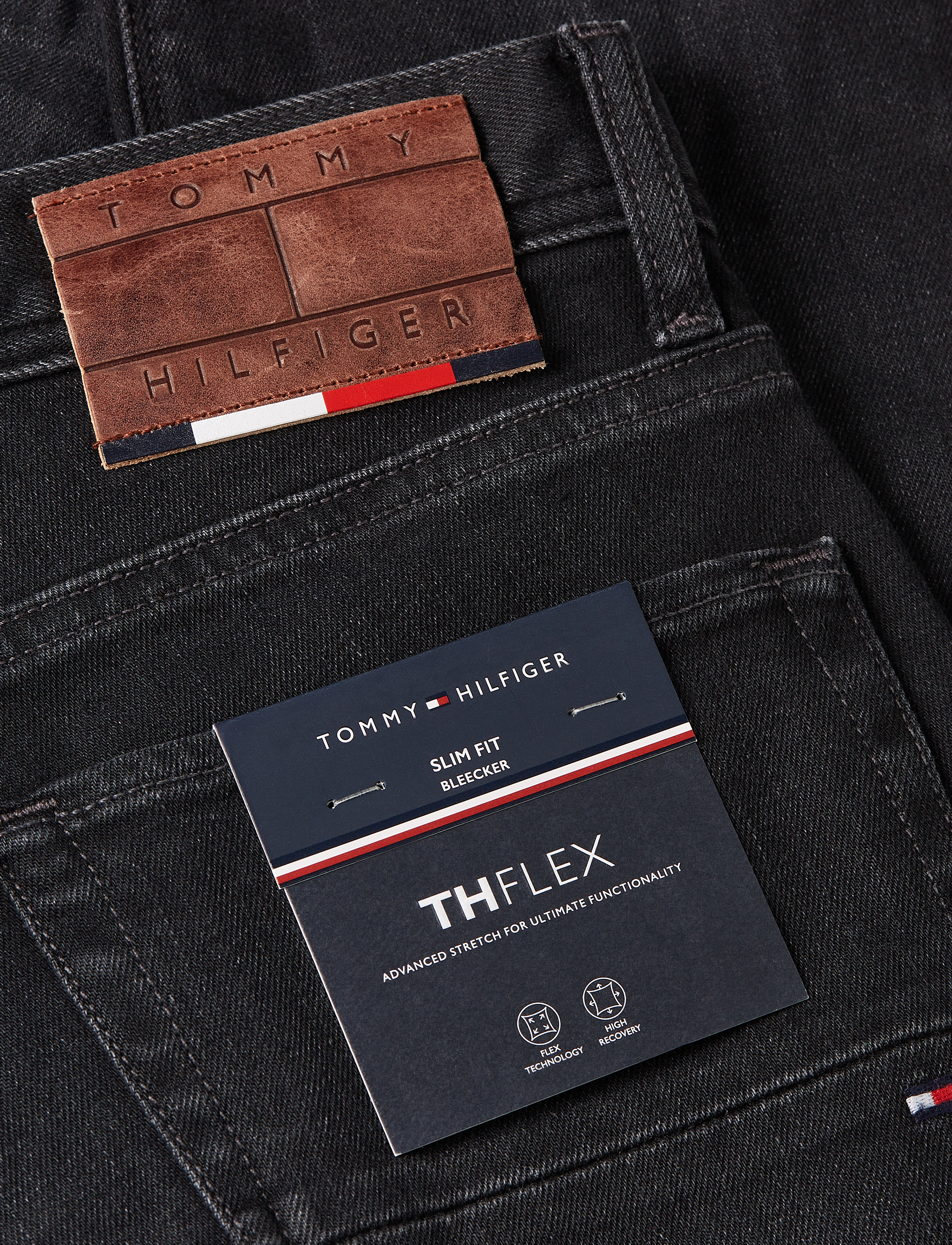 Tommy Hilfiger - SLIM BLEECKER PSTR CROW BLACK - crow black - 1