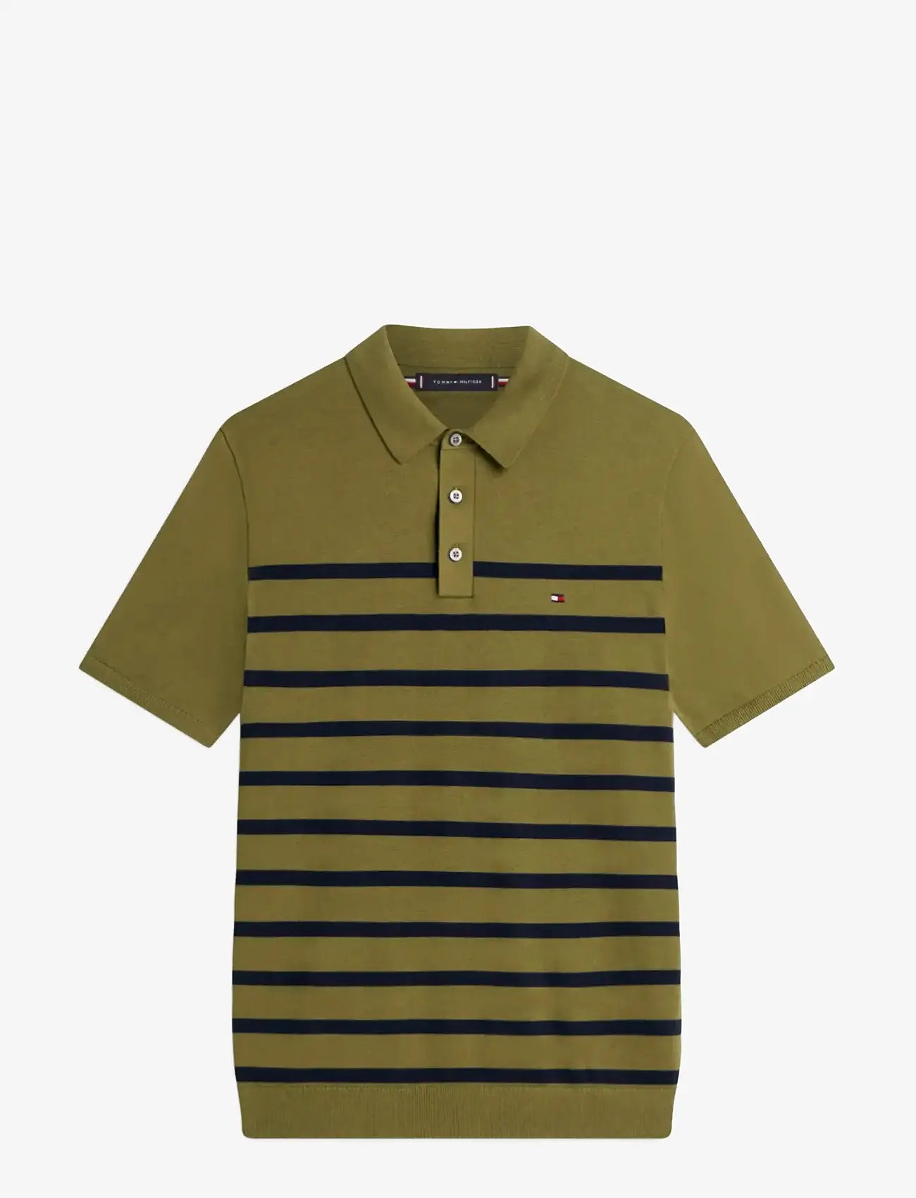 Tommy Hilfiger - ESSENTIAL COTTON KNITTED POLO - kortærmede poloer - dark artichoke - 1