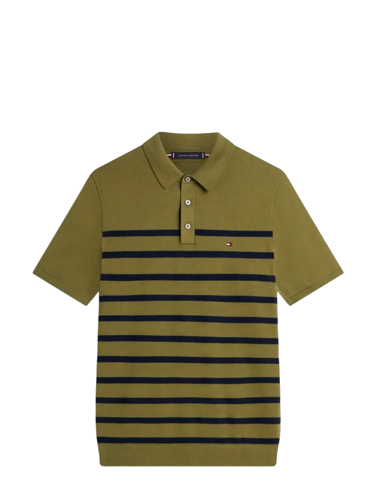 Tommy Hilfiger ESSENTIAL COTTON KNITTED POLO - Poloer - DARK ARTICHOKE / khaki/green
