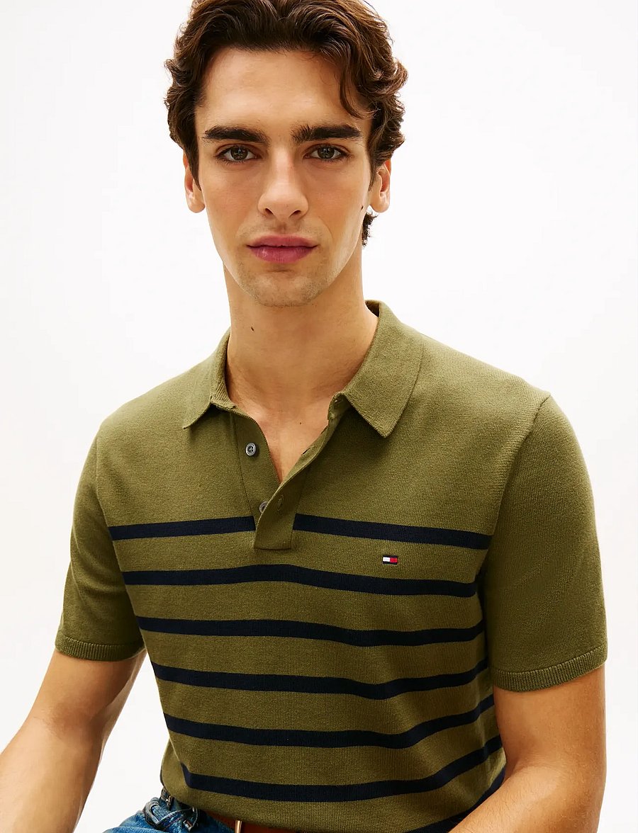 Tommy Hilfiger - ESSENTIAL COTTON KNITTED POLO - kurzärmelig - dark artichoke - 4