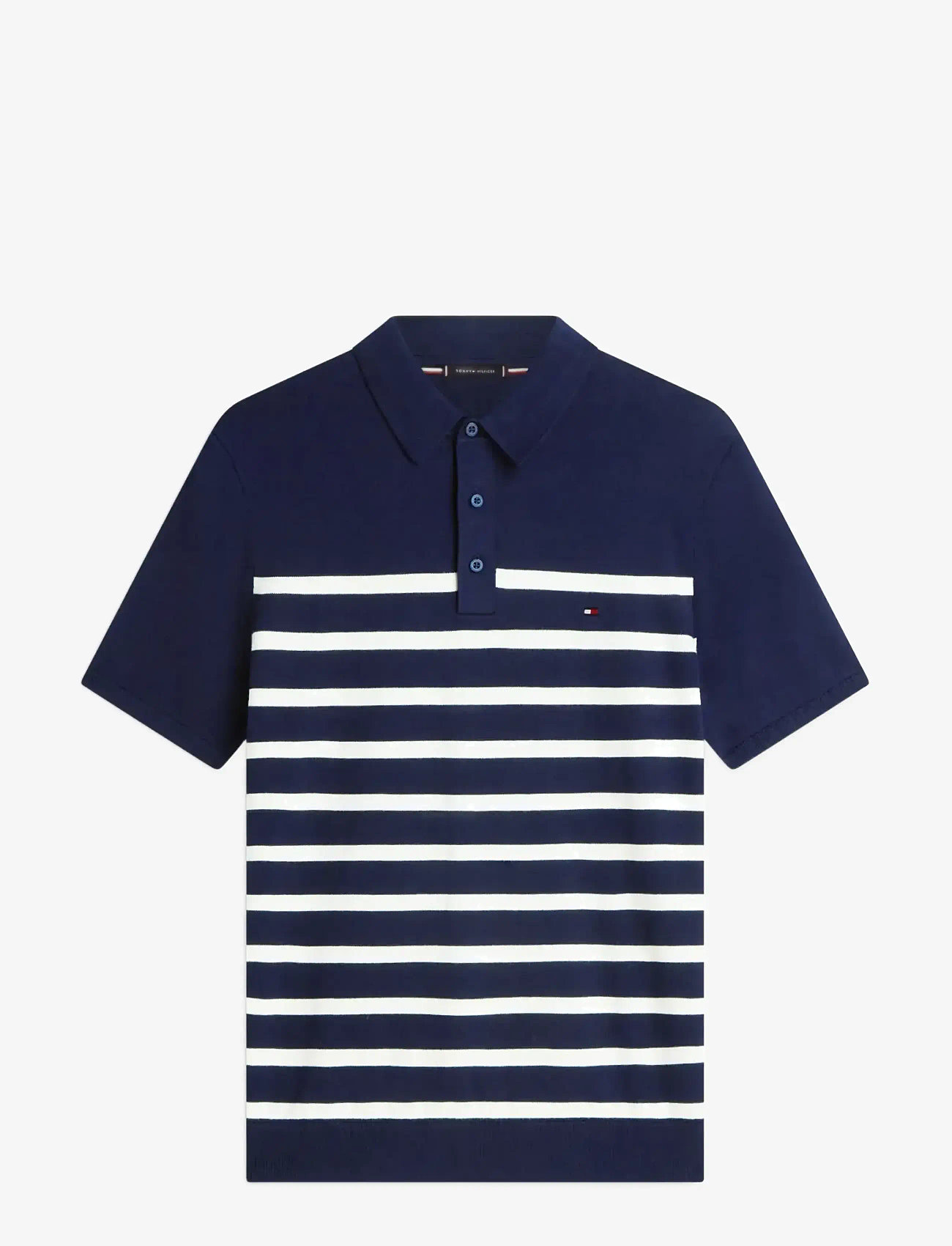 Tommy Hilfiger - ESSENTIAL COTTON KNITTED POLO - kortärmade pikéer - desert sky ivory petal - 1