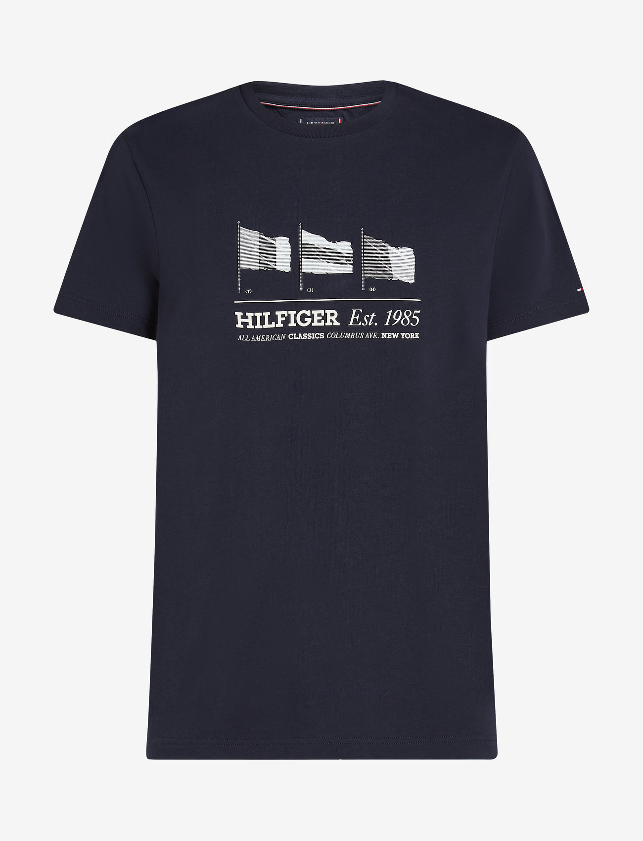 Tommy Hilfiger - HILFIGER FLAGS TEE - efterårstøj - desert sky - 0