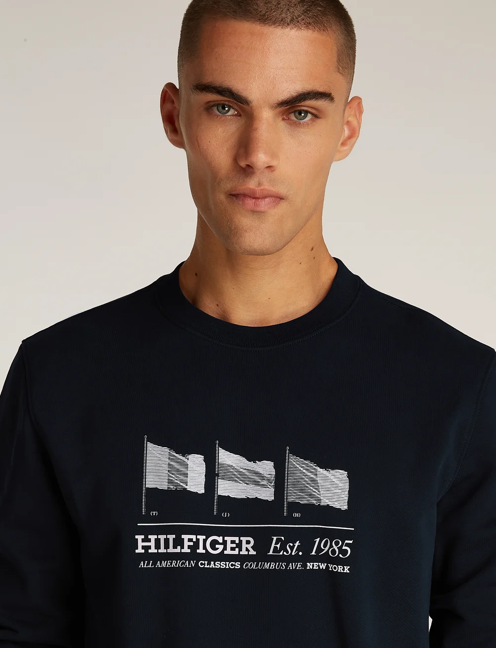 Tommy Hilfiger - HILFIGER FLAGS CREWNECK - shoppa efter tillfälle - desert sky - 4
