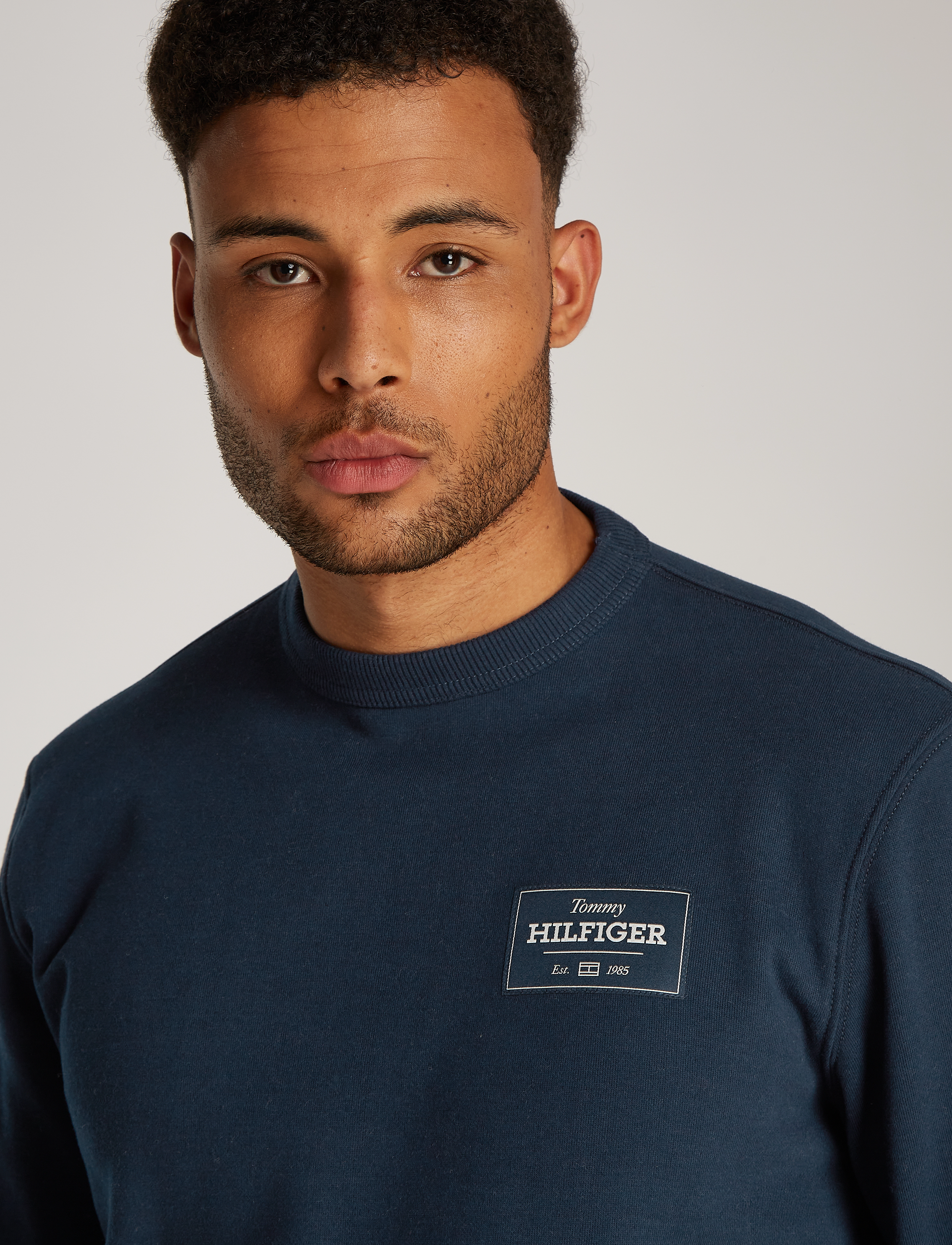 Tommy Hilfiger - MONOTYPE LABEL SWEATSHIRT - sweatshirts - night sky - 3