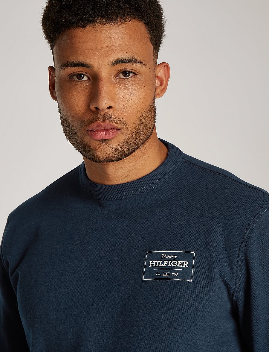 Tommy Hilfiger - MONOTYPE LABEL SWEATSHIRT - nach anlass kaufen - night sky - 3