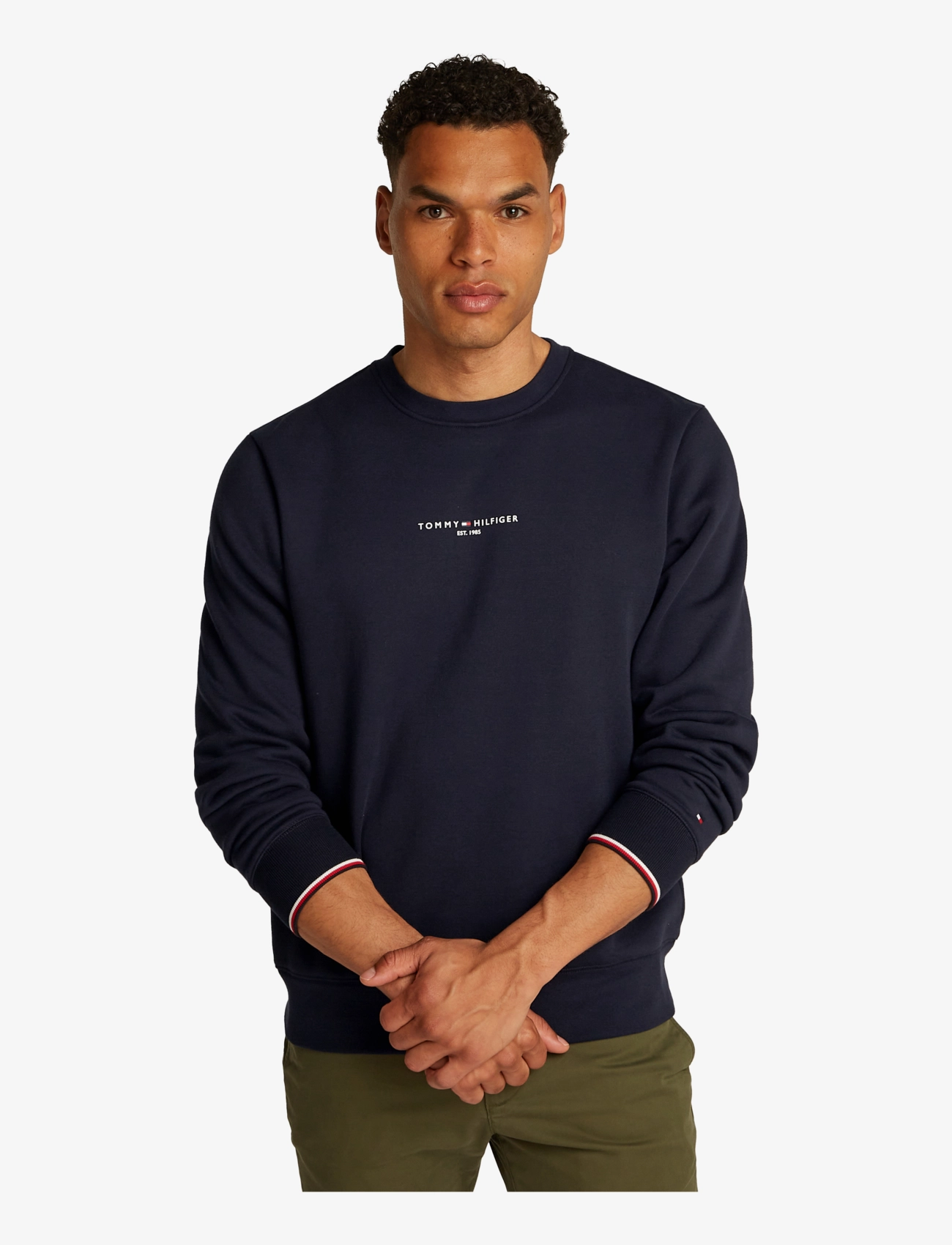 Tommy Hilfiger SMALL TOMMY LOGO CREWNECK - Shop efter stil - DESERT SKY / navy