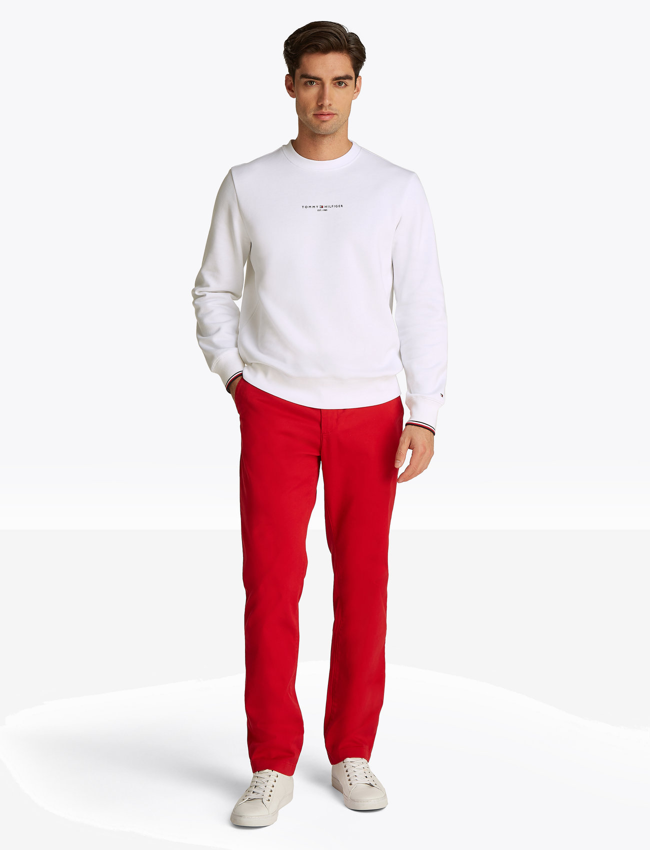 Tommy Hilfiger - SMALL TOMMY LOGO CREWNECK - white - 4