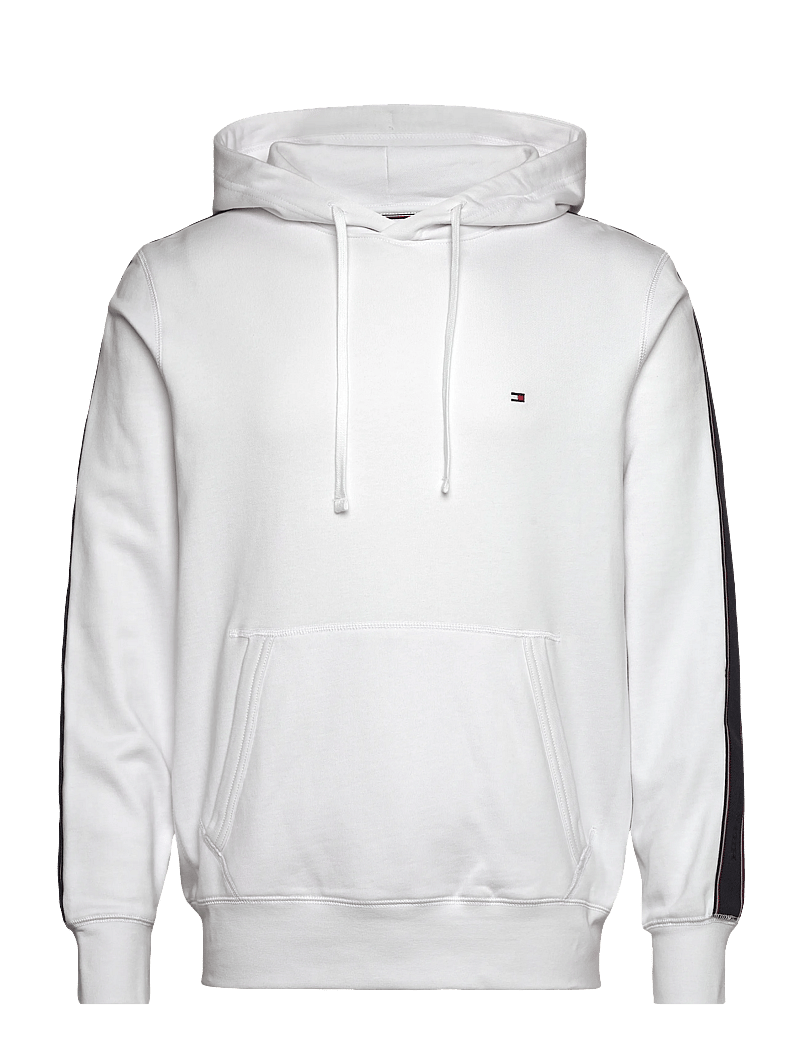 Tommy Hilfiger - GLOBAL STRIPE HOODY - hoodies - bright white - 1
