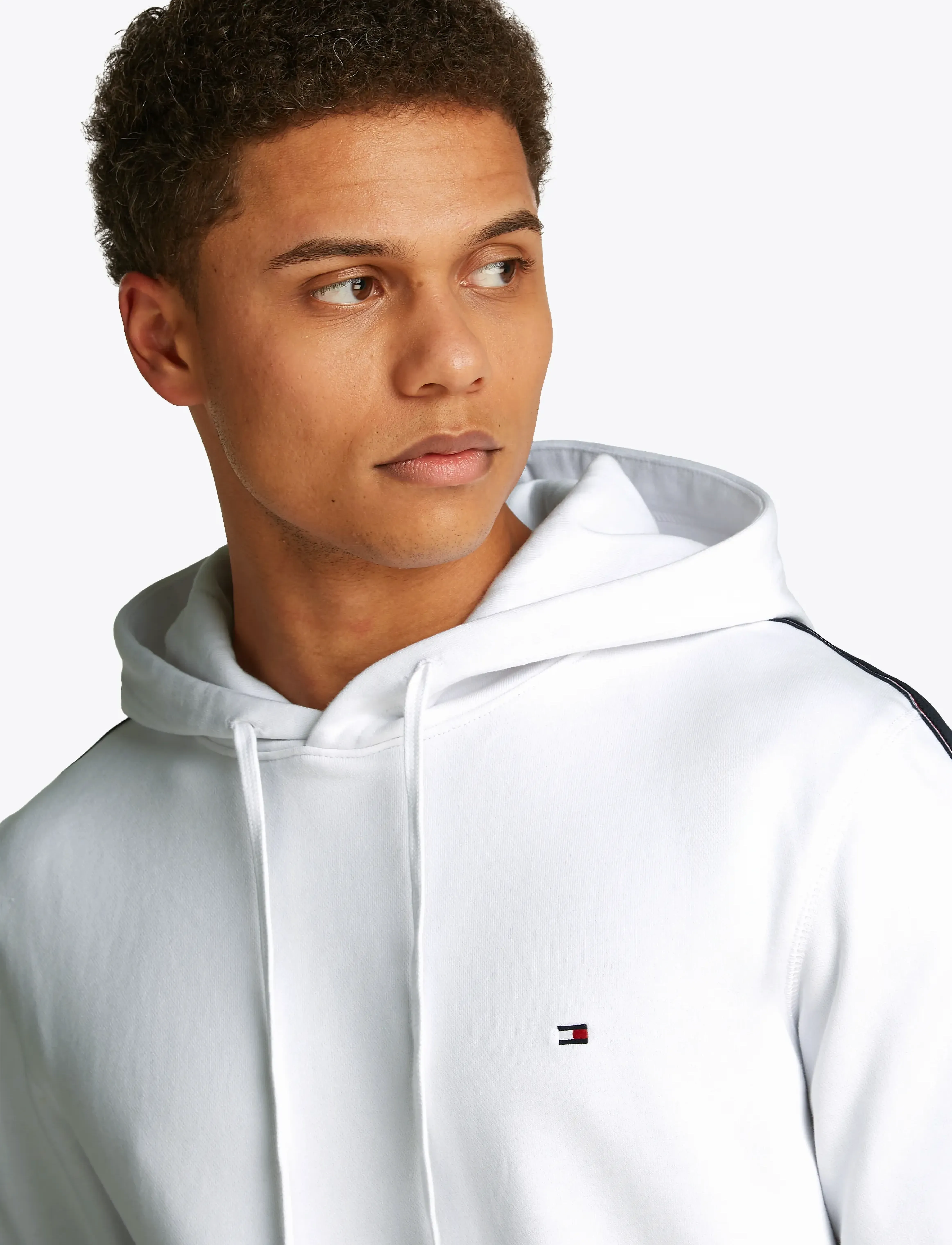 Tommy Hilfiger - GLOBAL STRIPE HOODY - bright white - 4