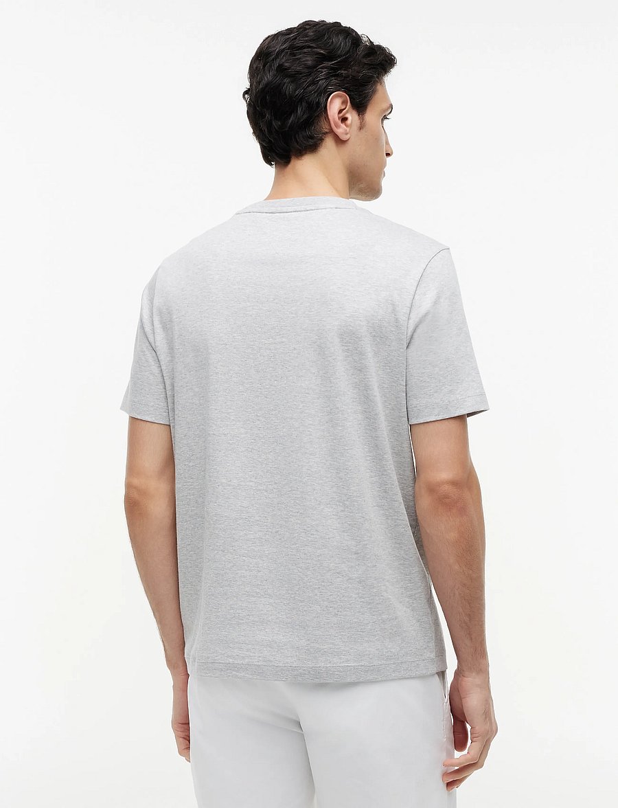 Tommy Hilfiger - LIGHT INTERLOCK TEE - kurzärmelige t-shirts - light grey heather - 2
