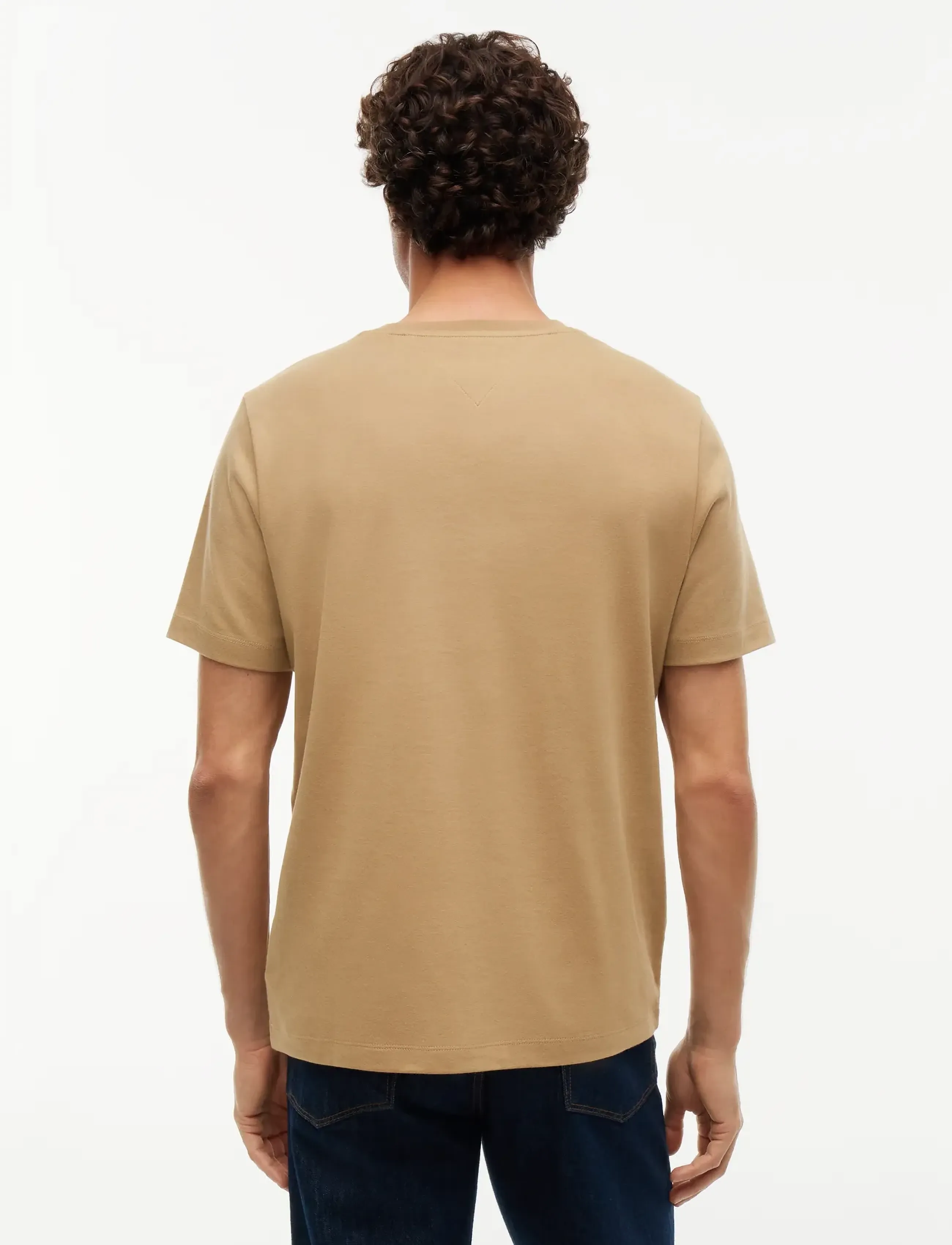 Tommy Hilfiger - LIGHT INTERLOCK TEE - kortärmade t-shirts - safari canvas - 2