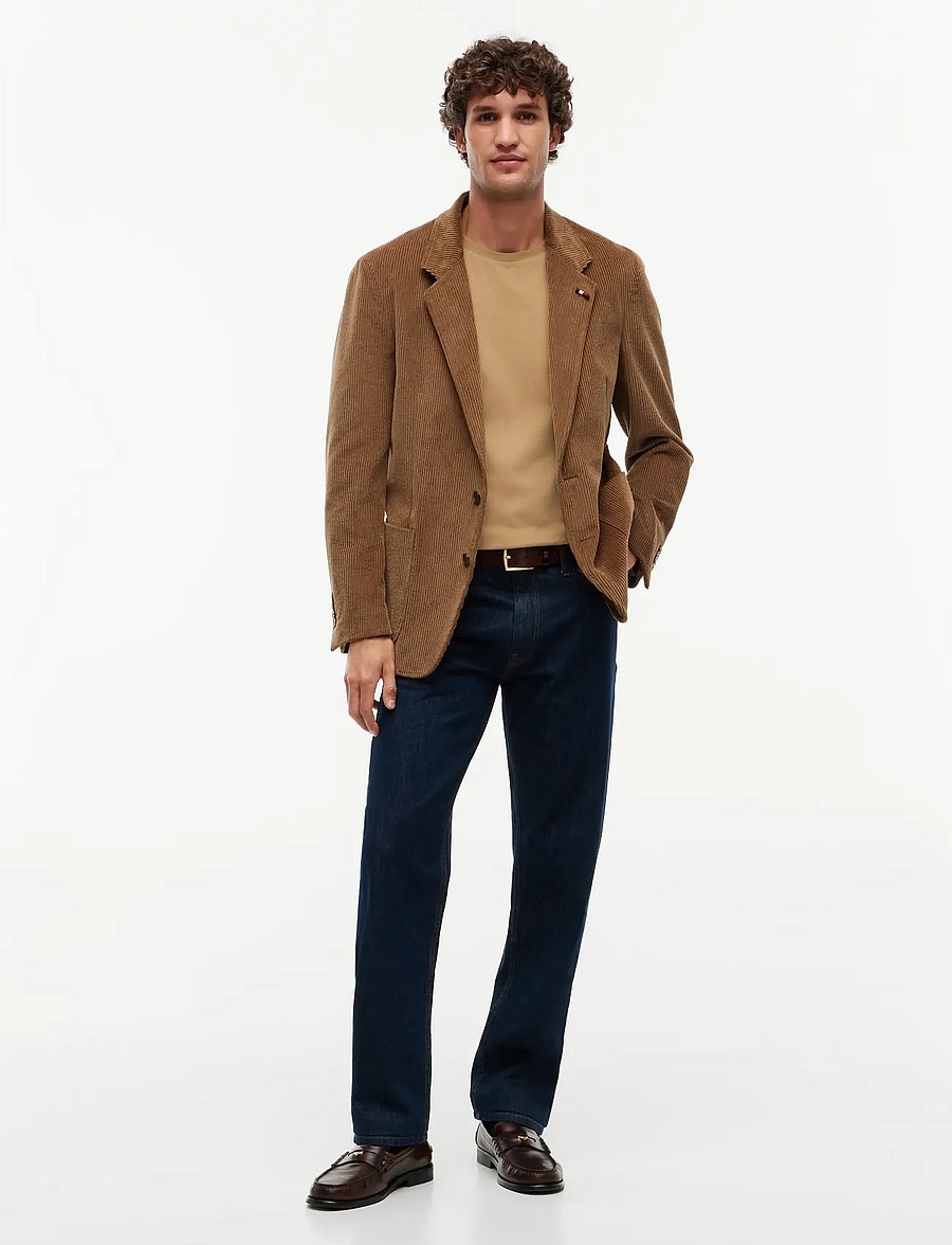 Tommy Hilfiger - LIGHT INTERLOCK TEE - kortärmade t-shirts - safari canvas - 4