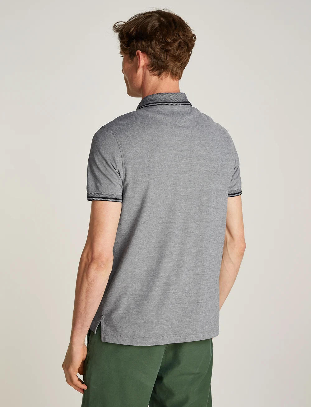 Tommy Hilfiger - OXFORD TWO TONE REG POLO - lühikeste varrukatega polod - desert sky / white - 2