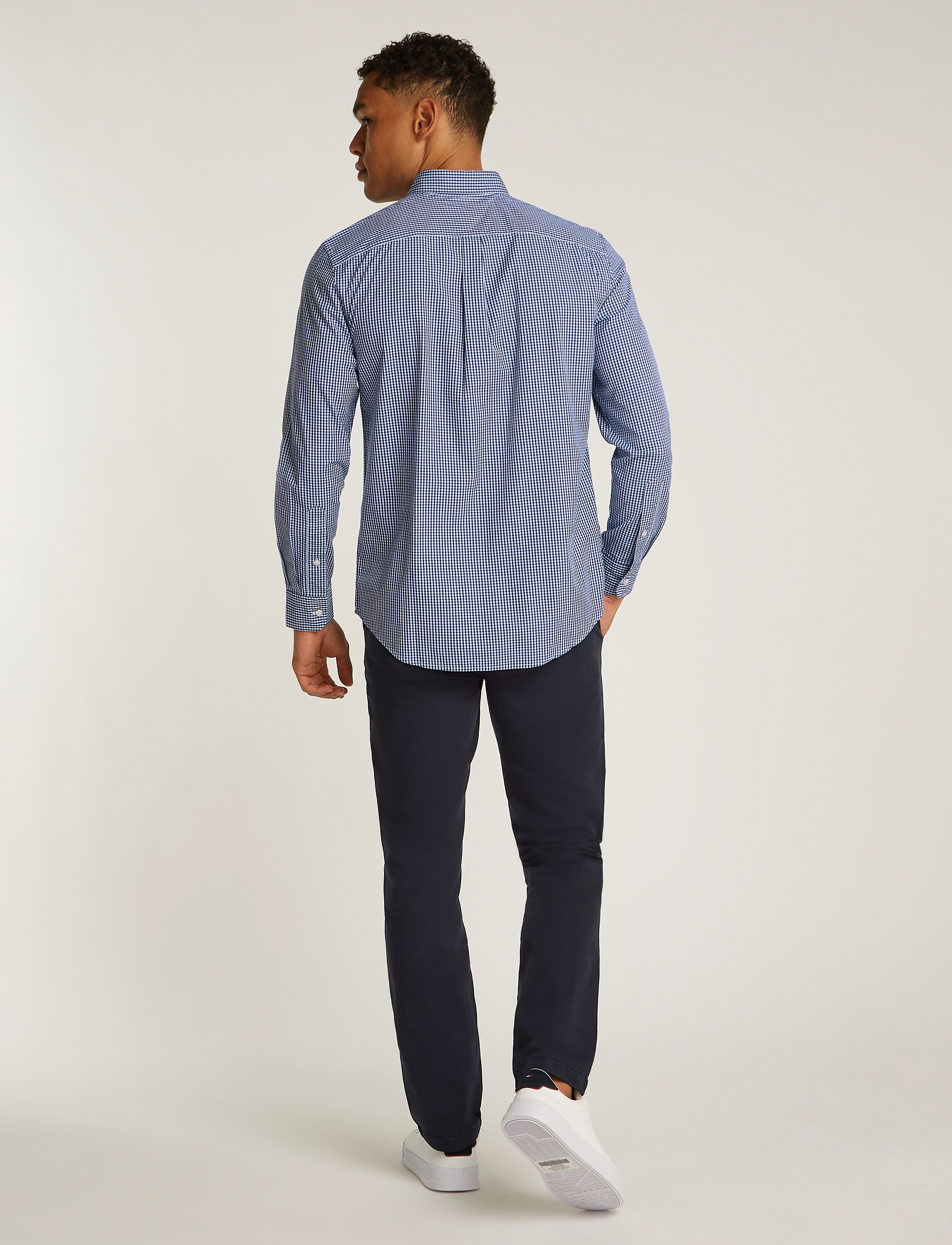 Tommy Hilfiger - FLEX POPLIN GINGHAM RF SHIRT - wedge blue / optic white - 3