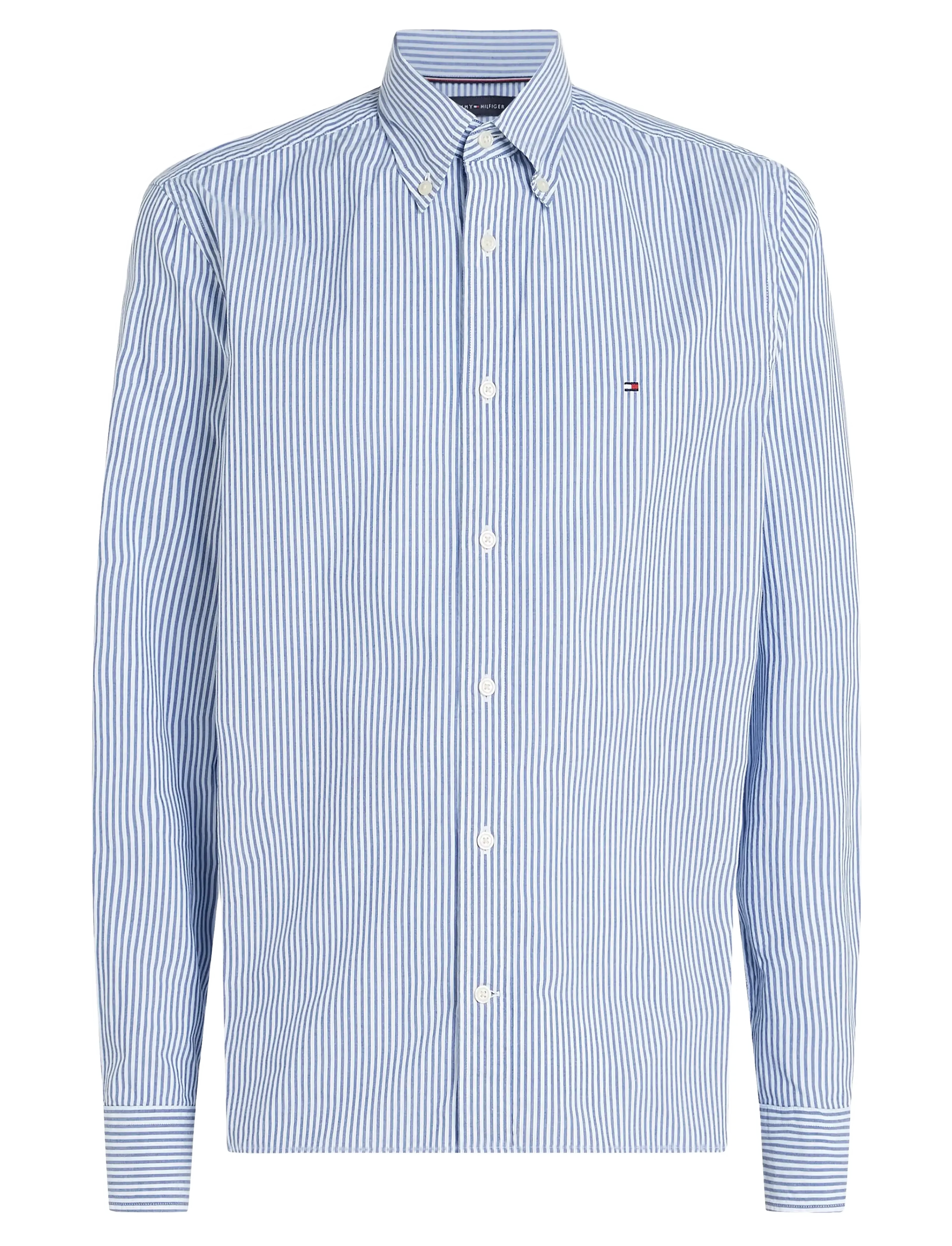 Tommy Hilfiger - FLEX POPLIN CLASSIC STP RF SHIRT - wedge blue / optic white - 1