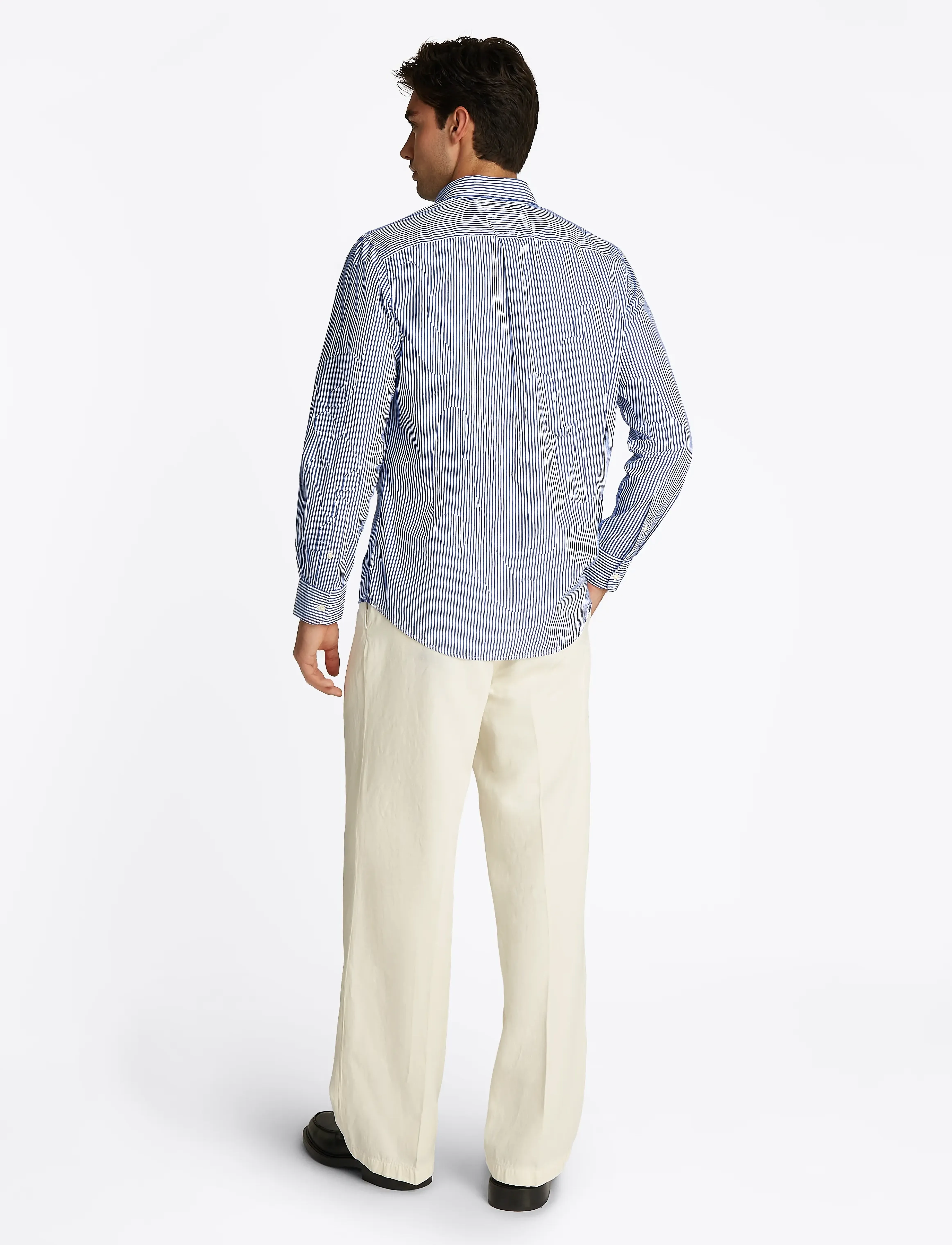 Tommy Hilfiger - FLEX POPLIN CLASSIC STP RF SHIRT - wedge blue / optic white - 3
